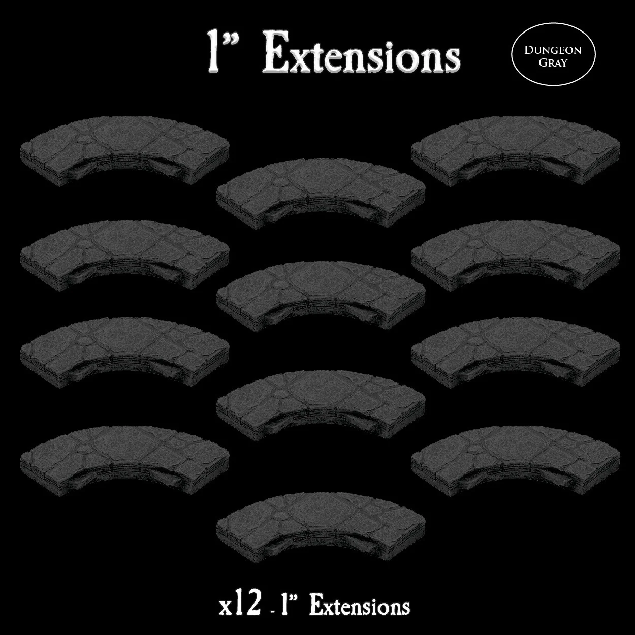 1" Extensions (Unpainted)