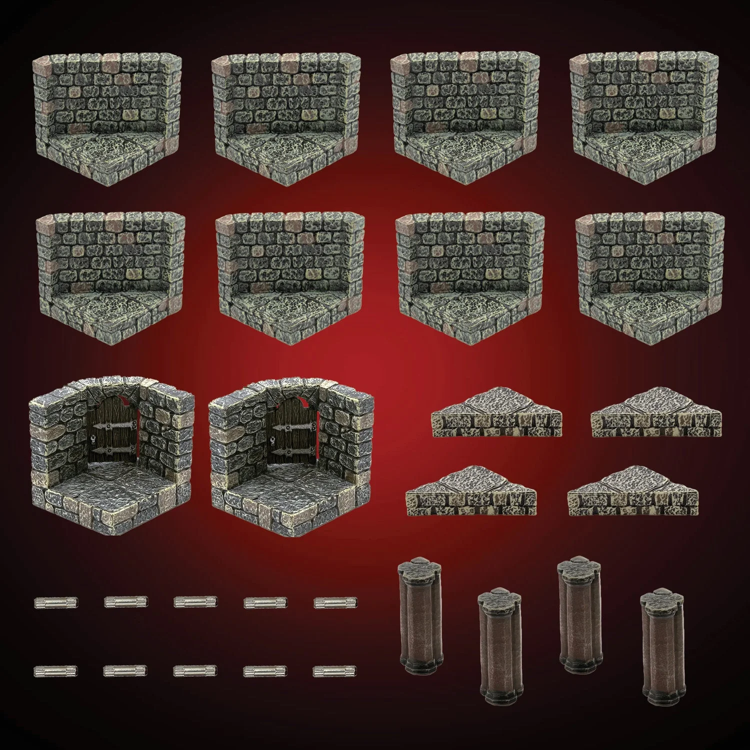 Dungeon Diagonal Walls - Classic (Unpainted)