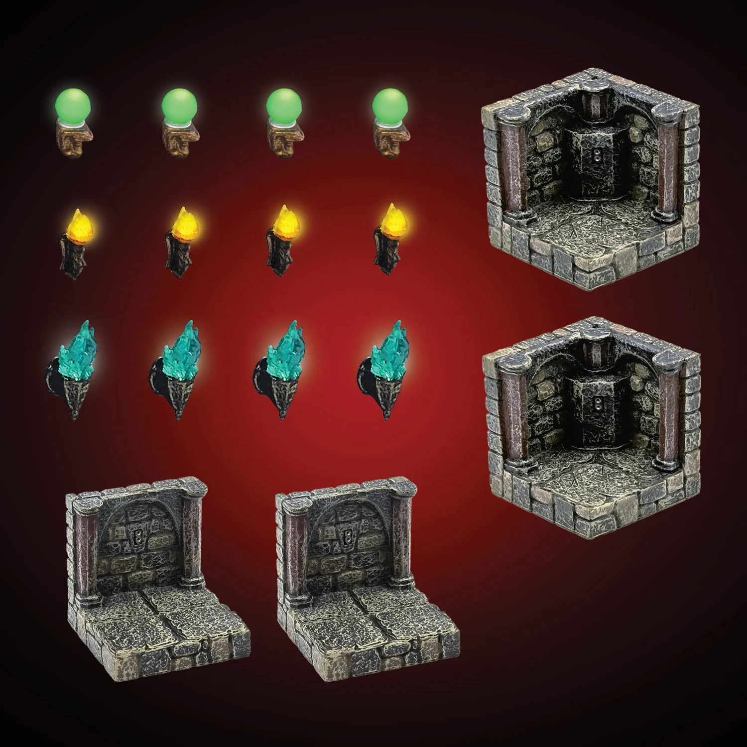 Dungeon LED Walls - Vaulted (Unpainted)