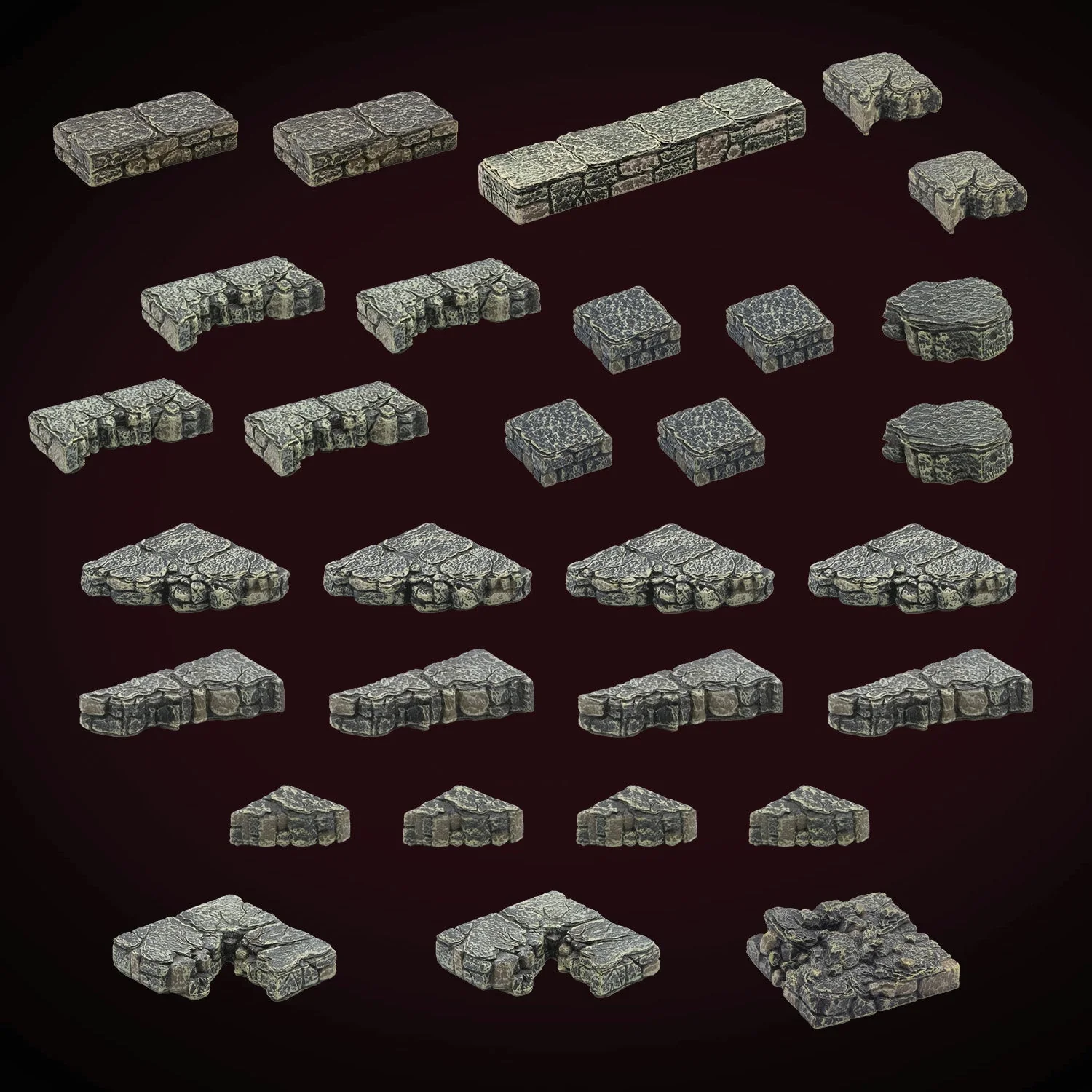 Ruined Dungeon Floors - Ledges (Painted) - Image 2