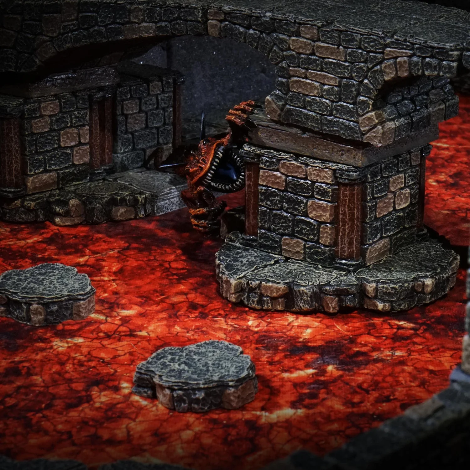 Ruined Dungeon Floors - Angled Ledges (Unpainted) - Image 5