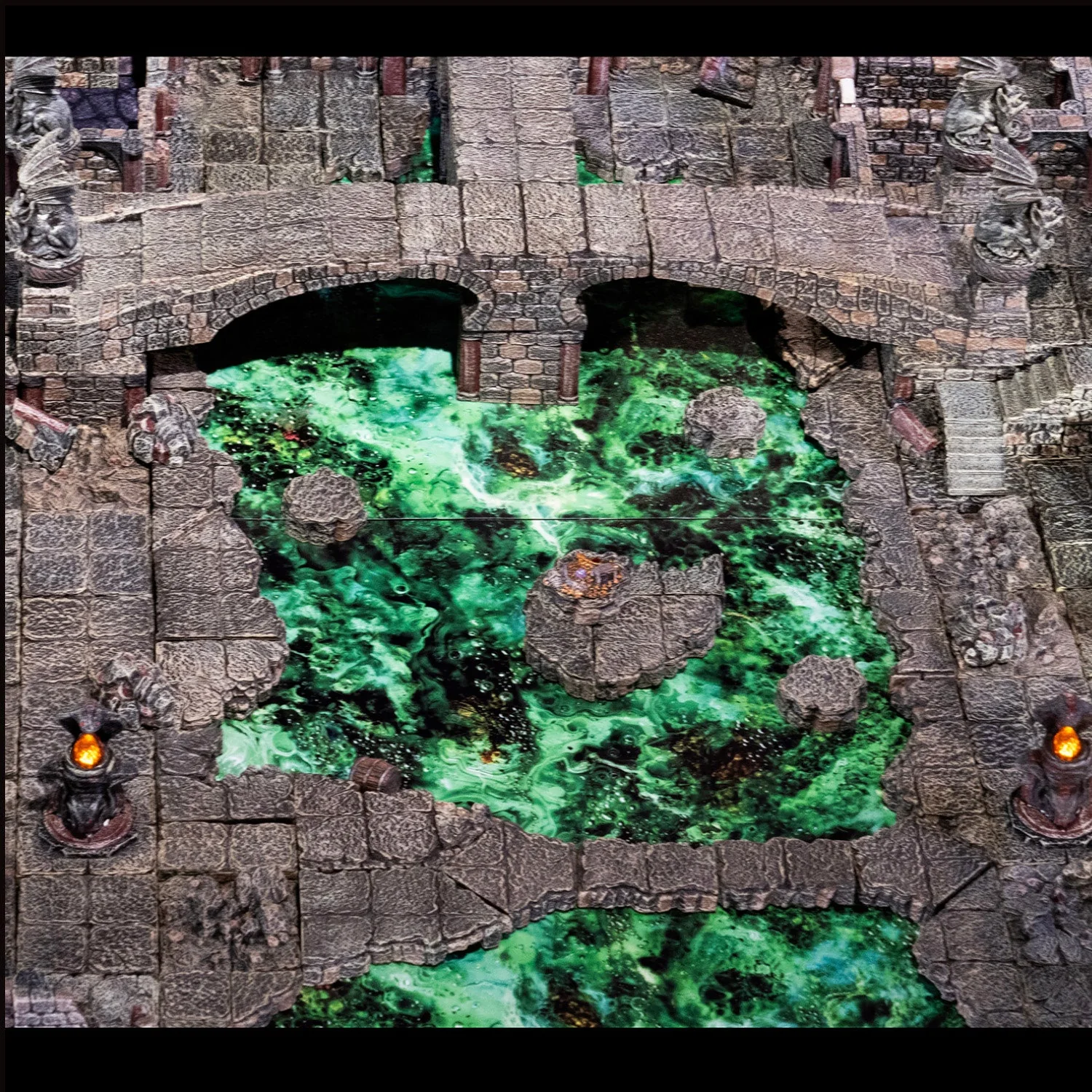 Ruined Dungeon Floors - Angled Ledges (Unpainted) - Image 6