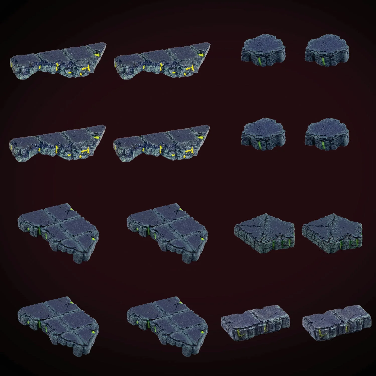 Ruined Dungeons Floors - Angled Ledges - Sinister (Painted) - Image 2
