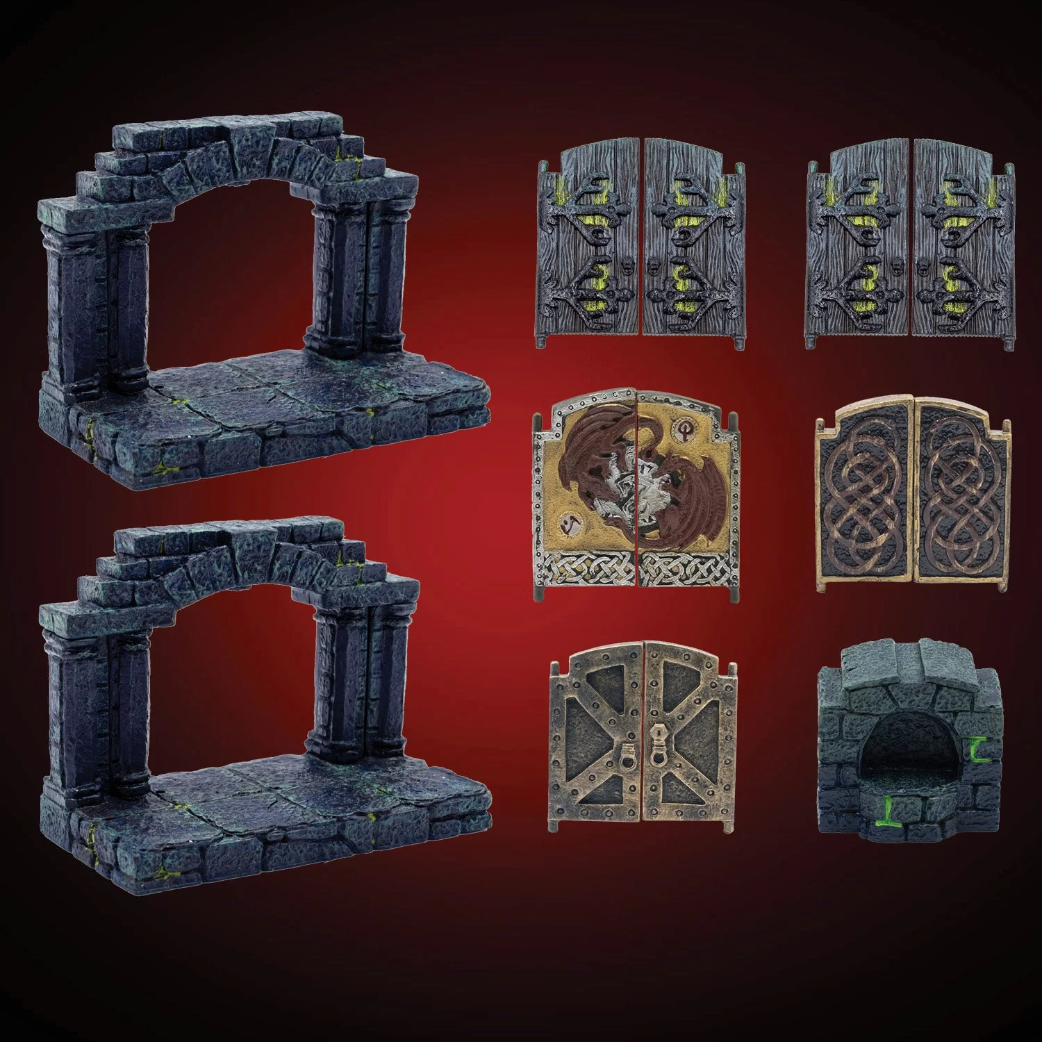 Dungeon Double Doors - Sinister (Painted)
