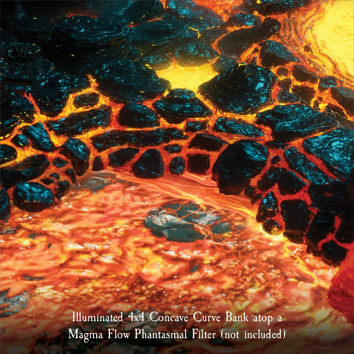 Large Stone Banks/Lava (Painted) - Image 3