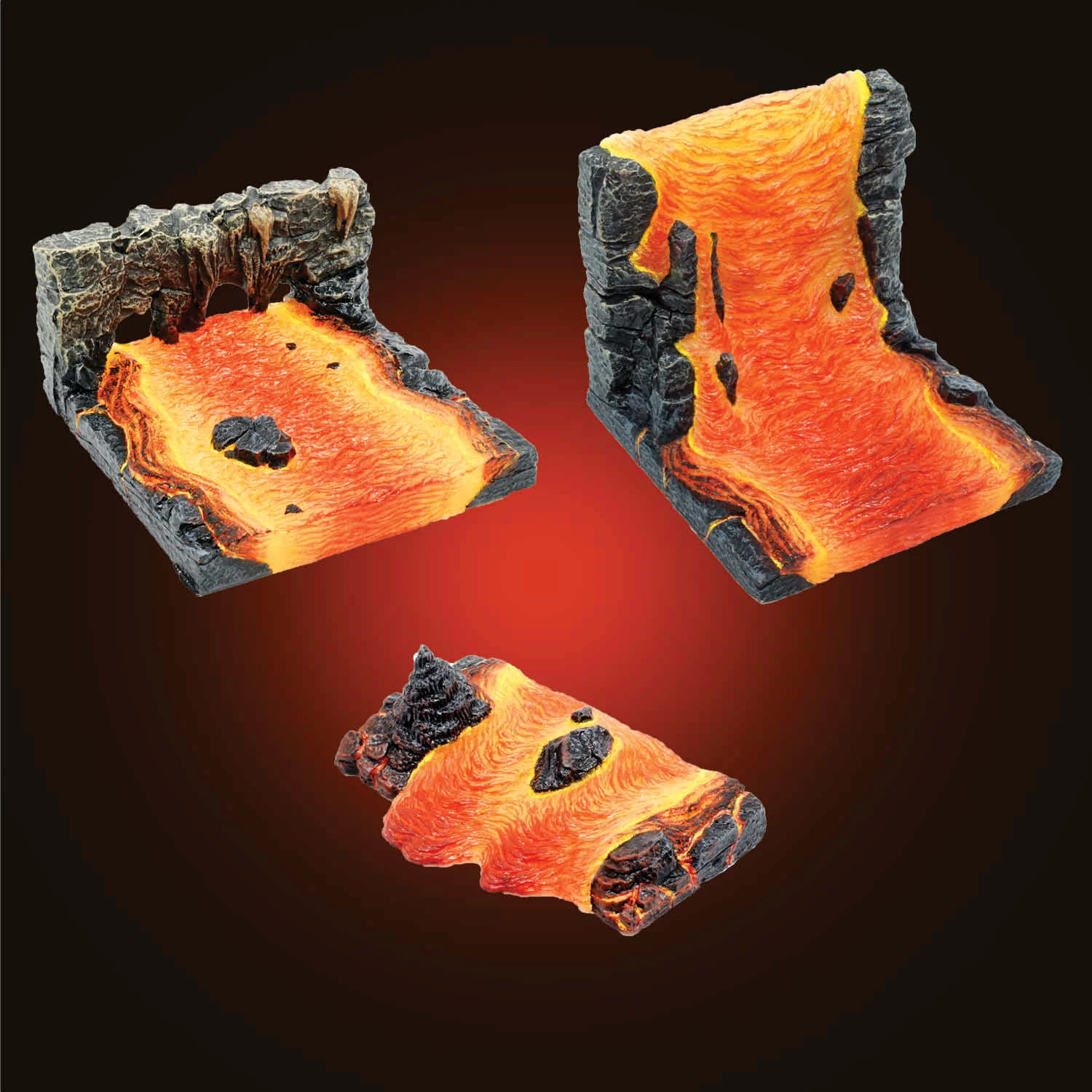 Magma River Features (Painted)