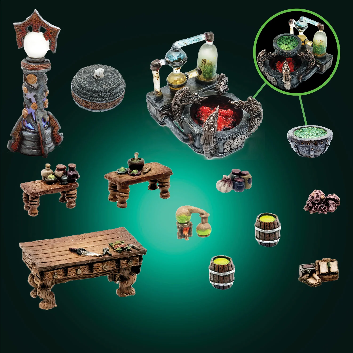 Plaguestone - Alchemy Lab Accessories (Painted)