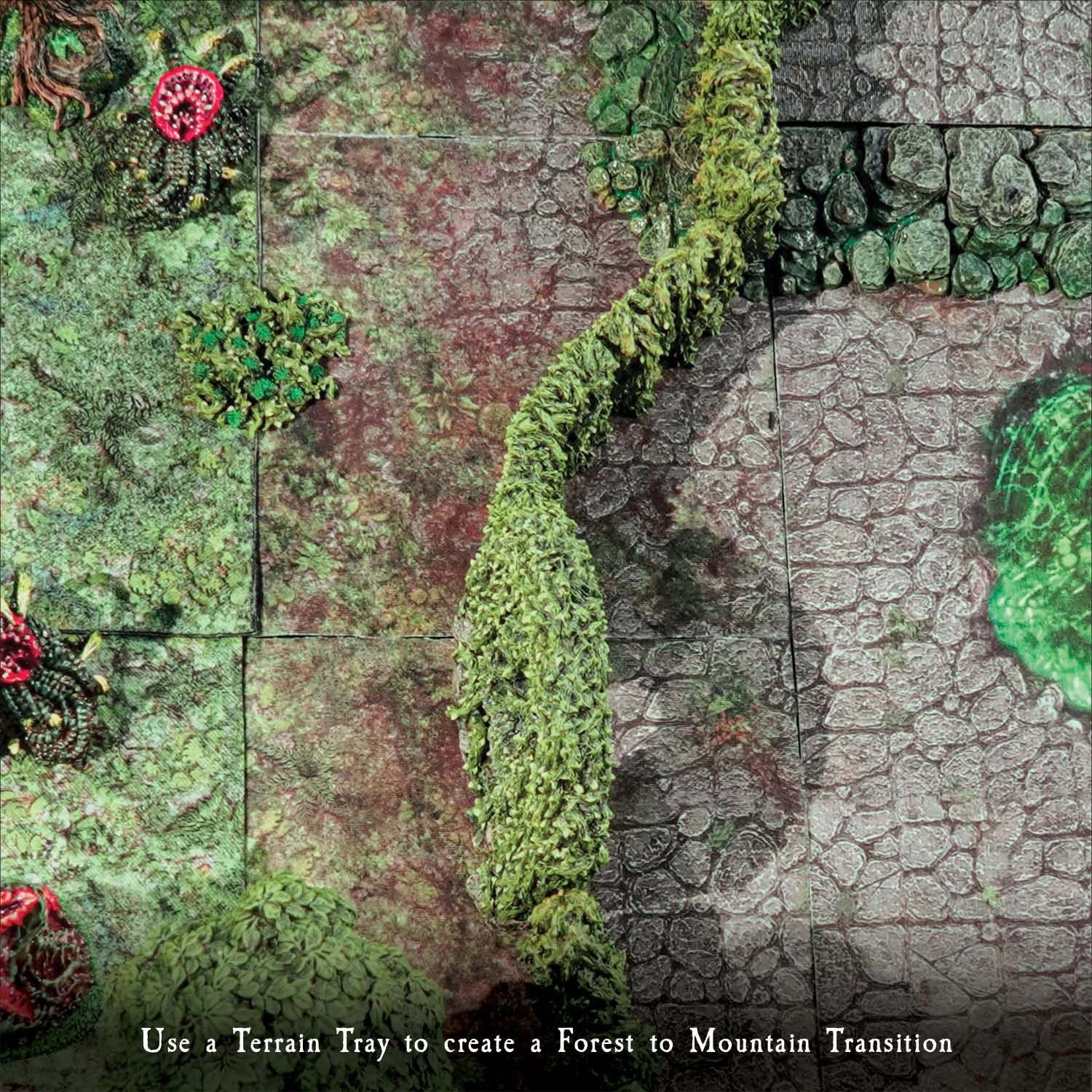 Terrain Trays Four-Pack 6"x 6": Forest/Mountain Transition - Image 2