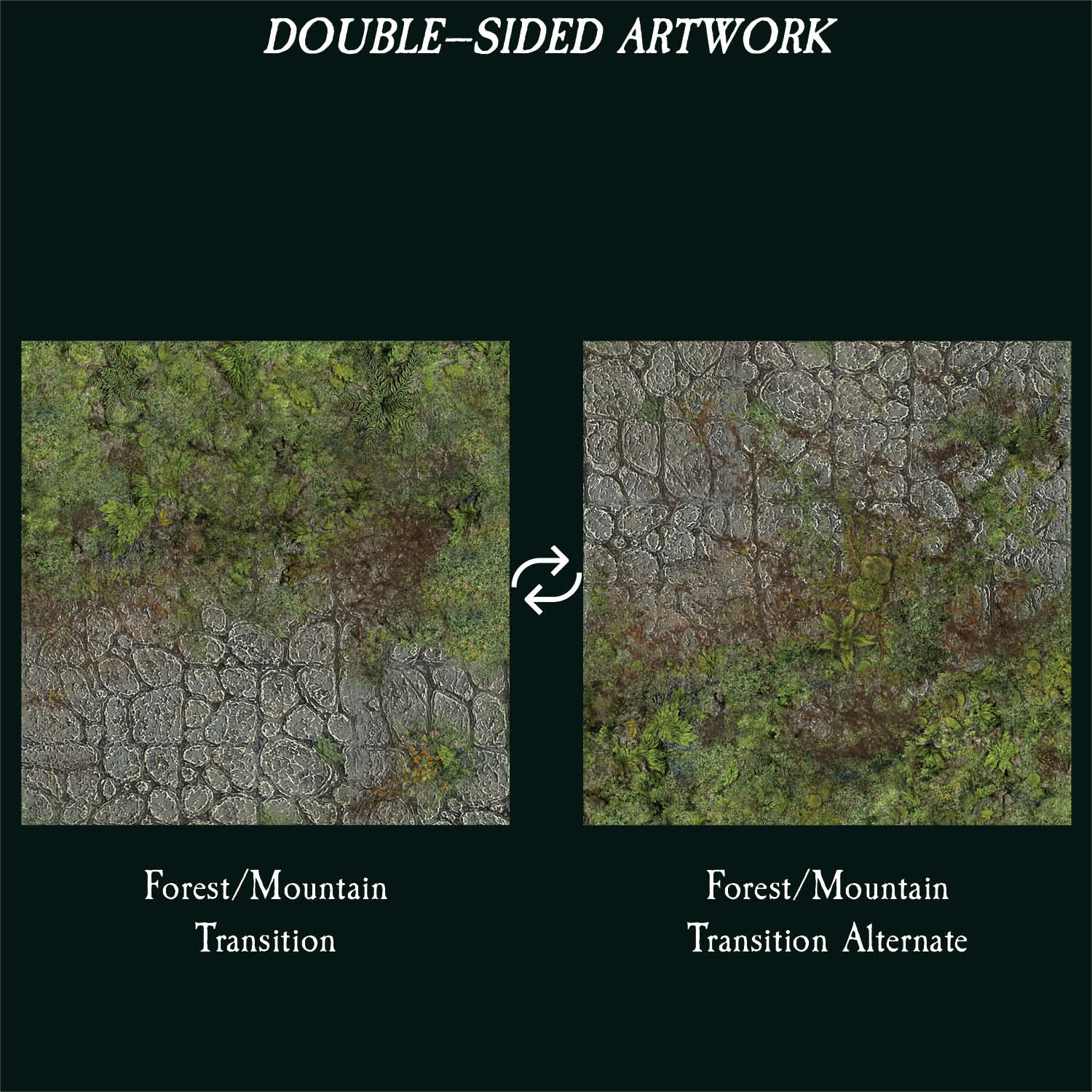 Terrain Trays Four-Pack 6"x 6": Forest/Mountain Transition - Image 4