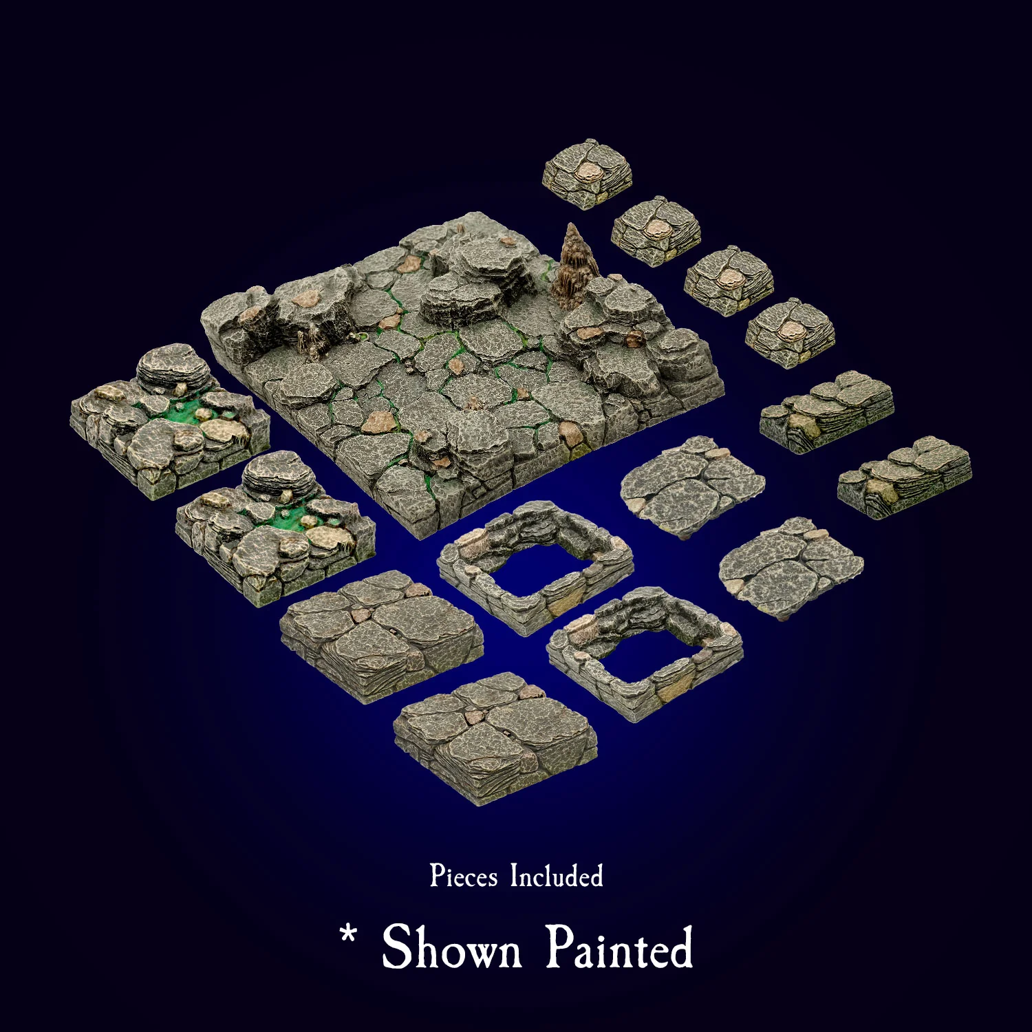 Cavern Floors Pack (Caverns Deep) (Unpainted)