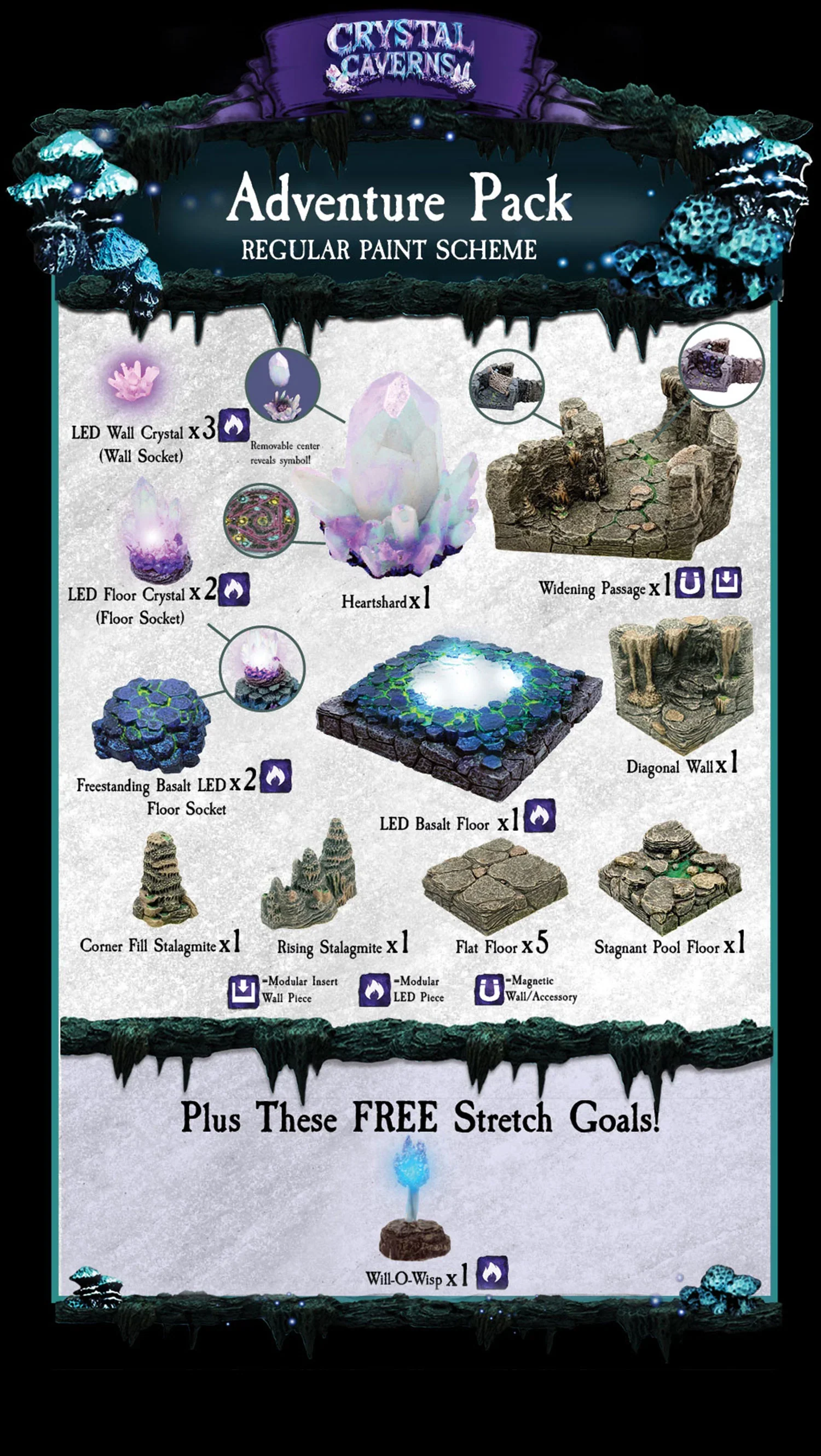 Crystal Cavern Adventure Pack (Unpainted)
