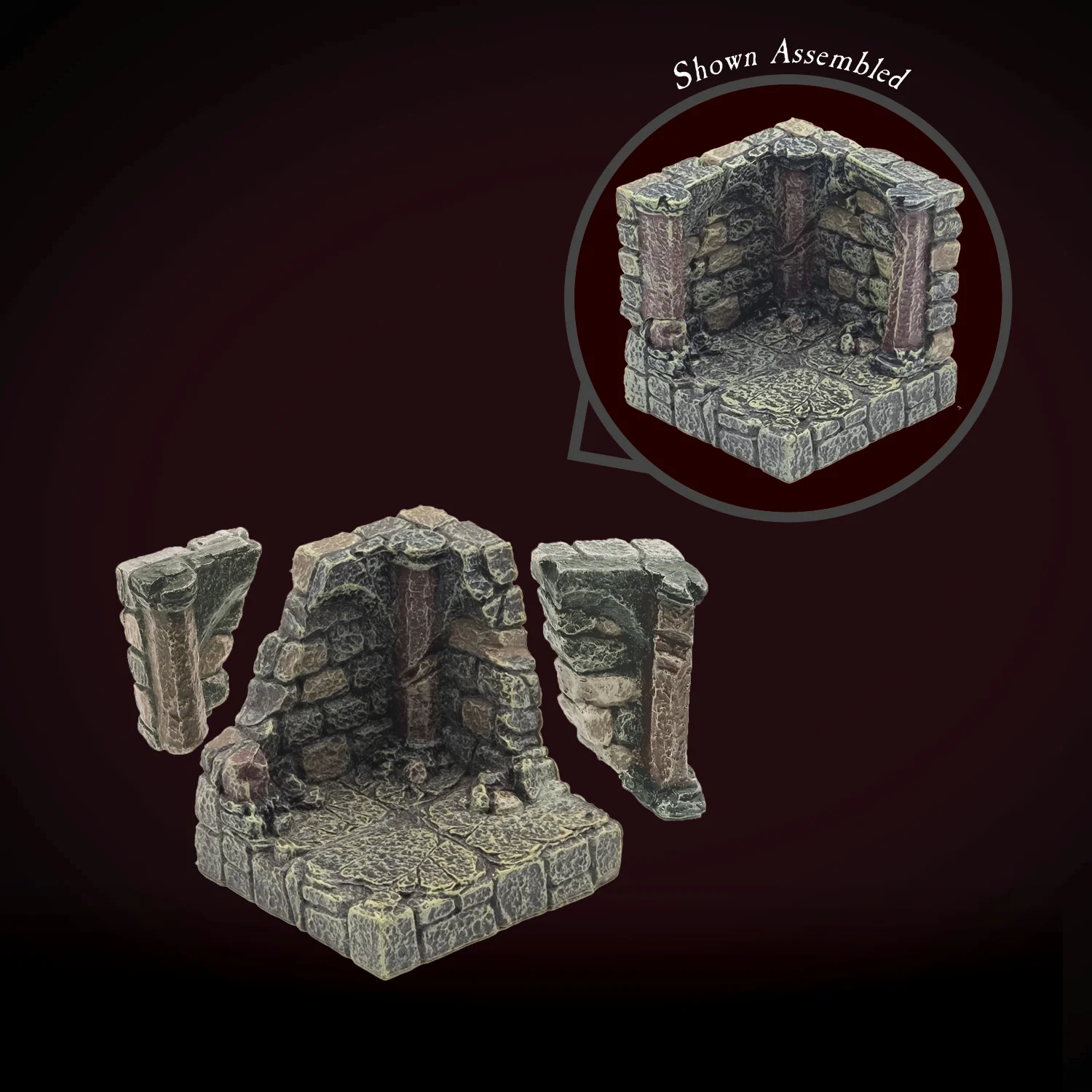 Ruined Dungeon Walls - Vaulted (Painted) - Image 3