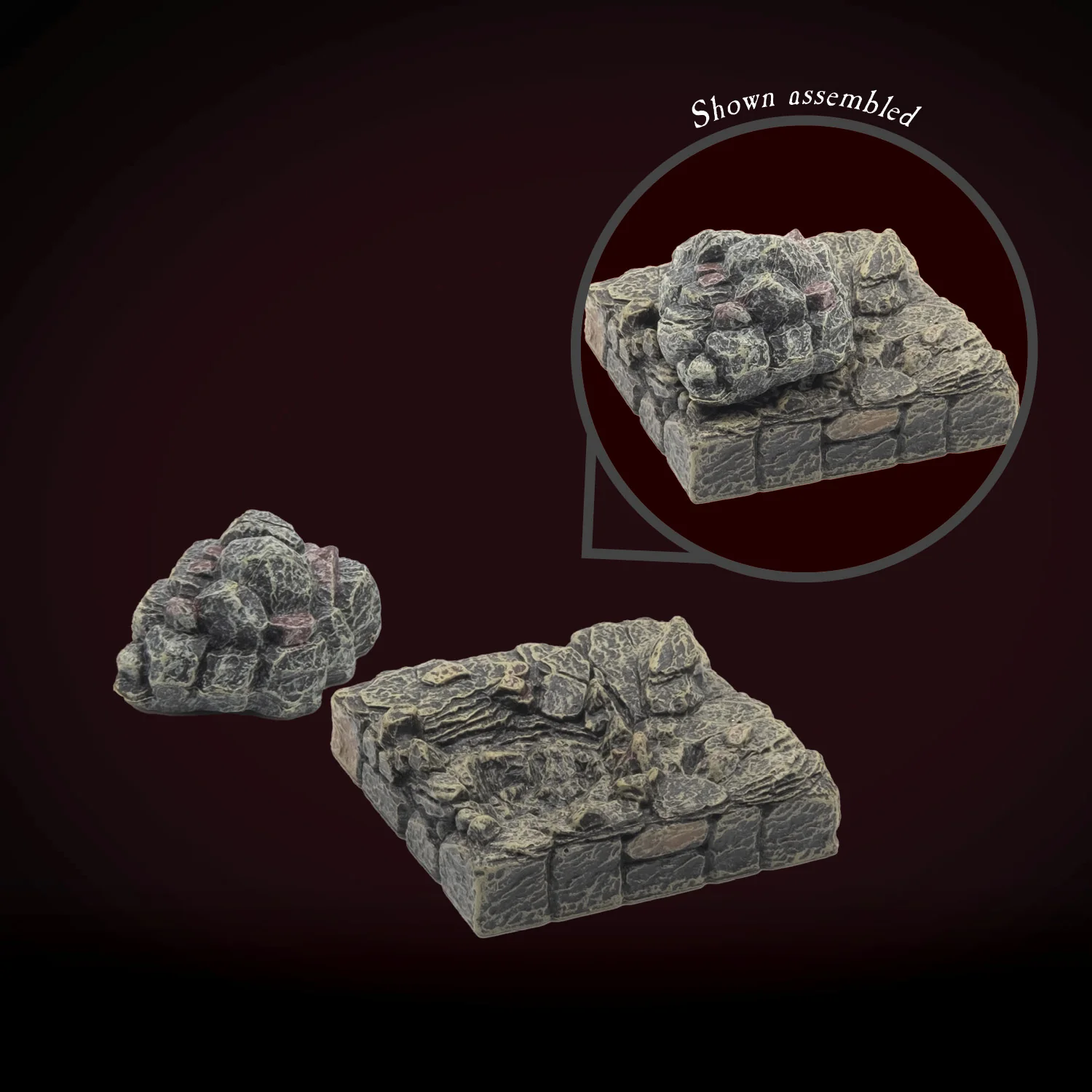Ruined Dungeon Walls - Vaulted (Painted) - Image 4
