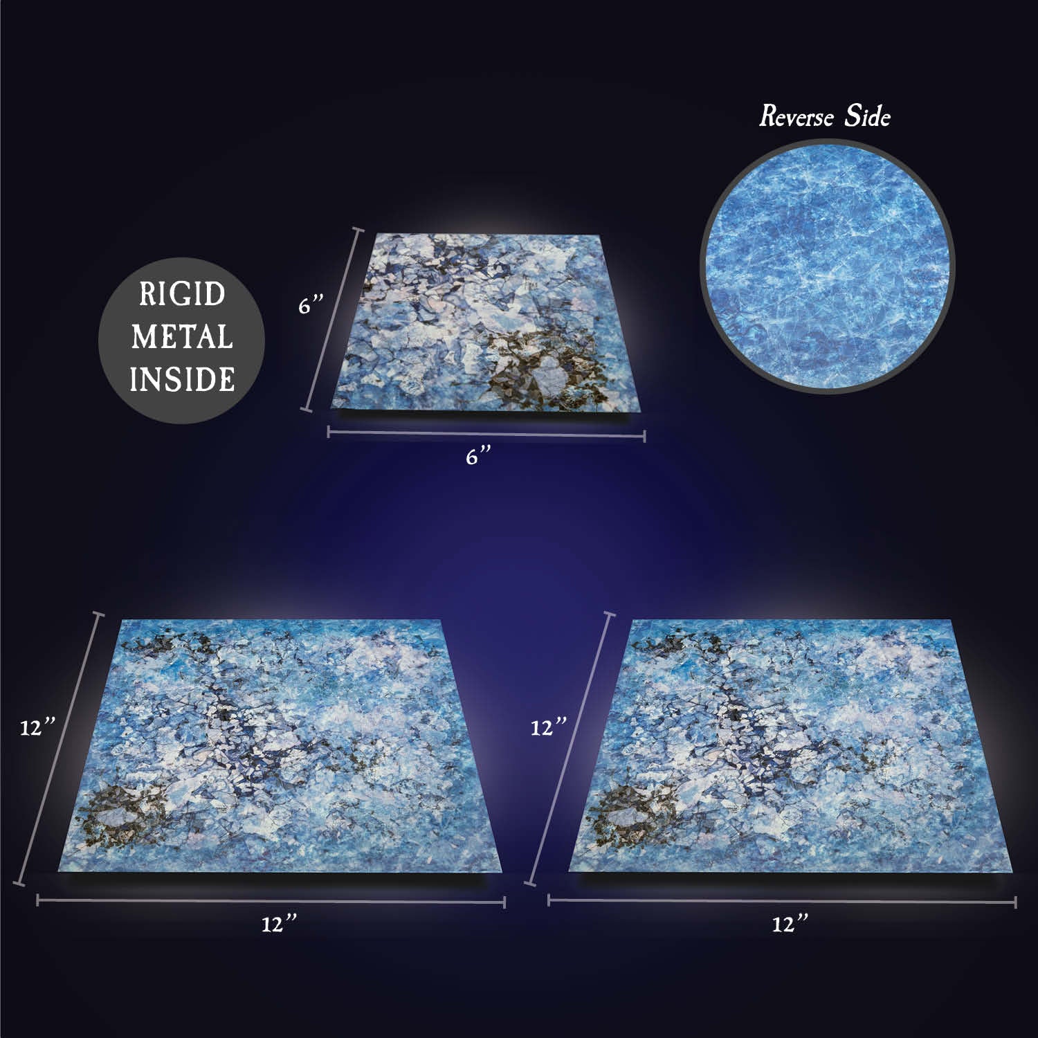 Terrain Trays Three-Pack: Ice Sheet/Cracked Ice