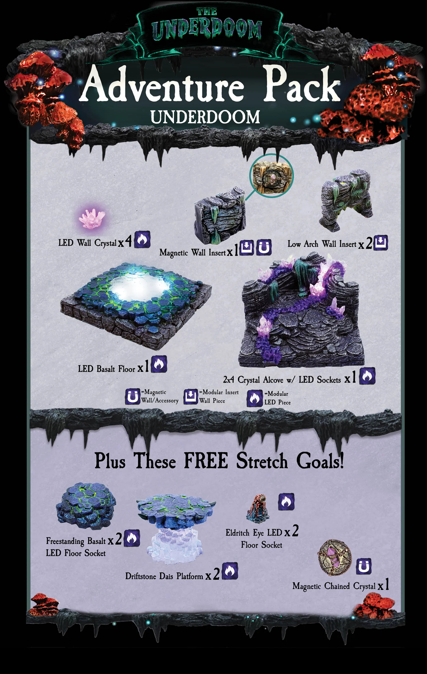 The Underdoom Adventure Pack - Underdoom Color (Painted)