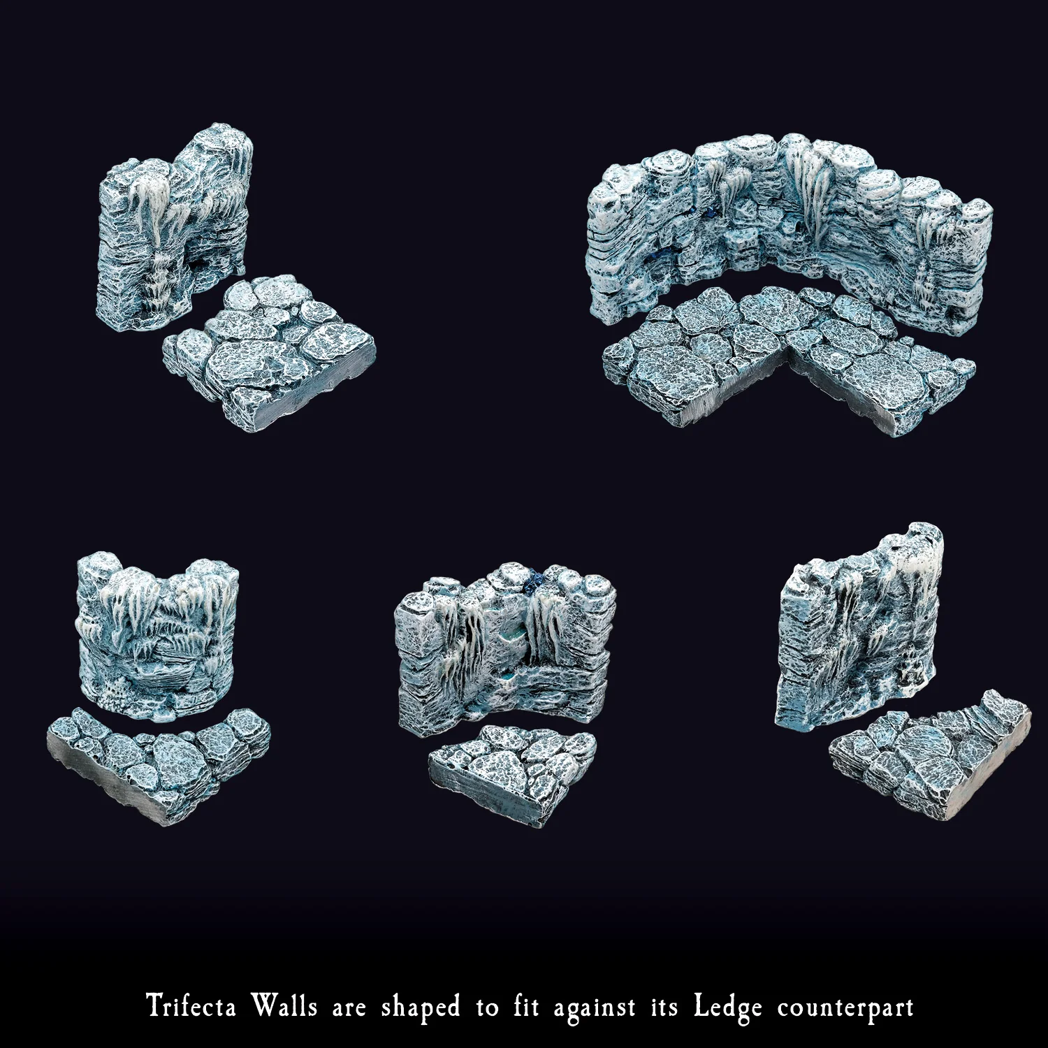 Ice Trifecta Terrain (Painted) - Image 2