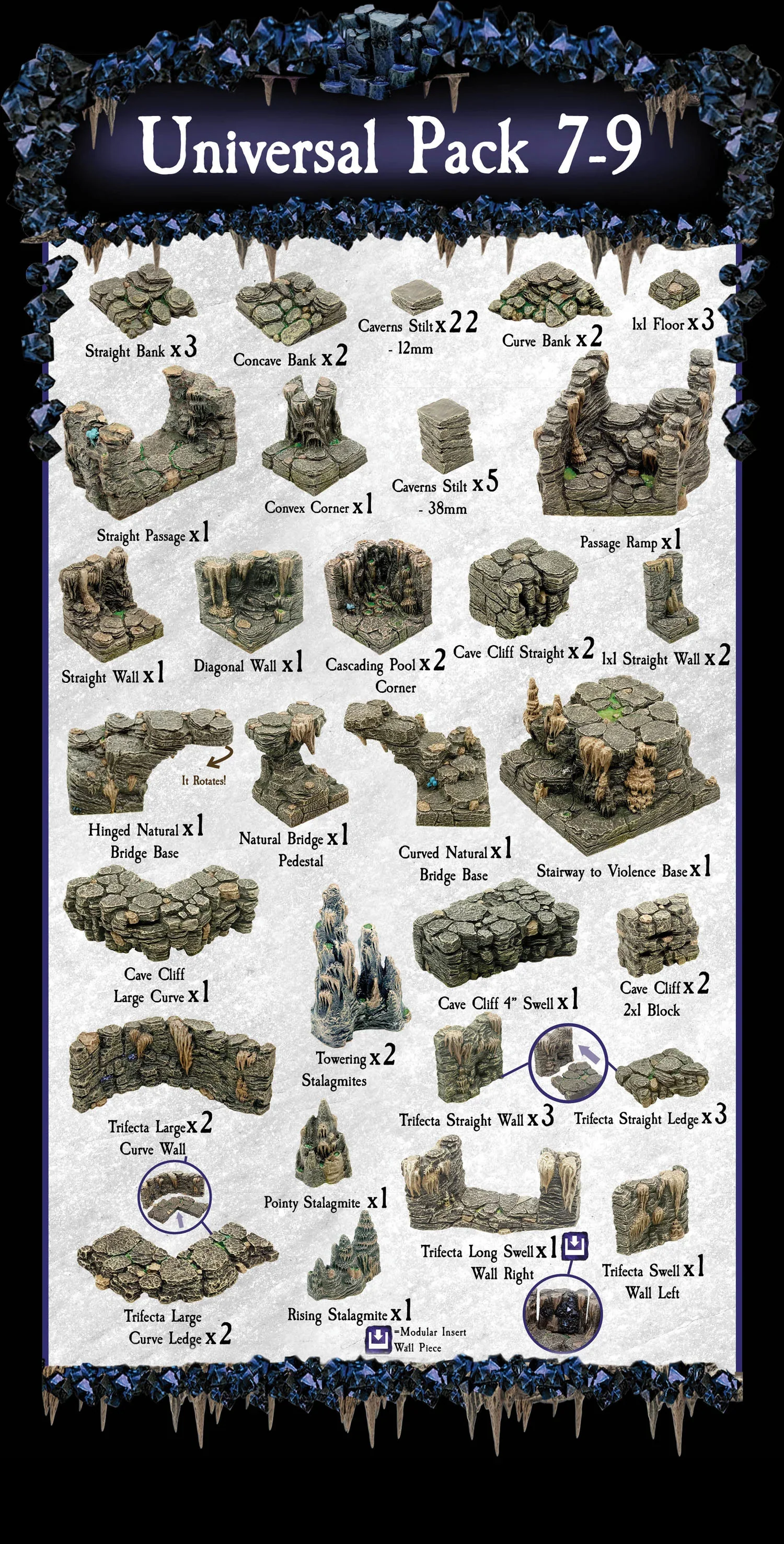 Universal Pieces 7-9 (Unpainted)