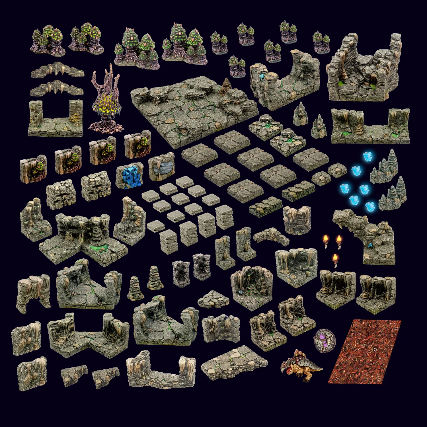 Encounter 07 - Mushroom Grotto (Painted) - Image 4