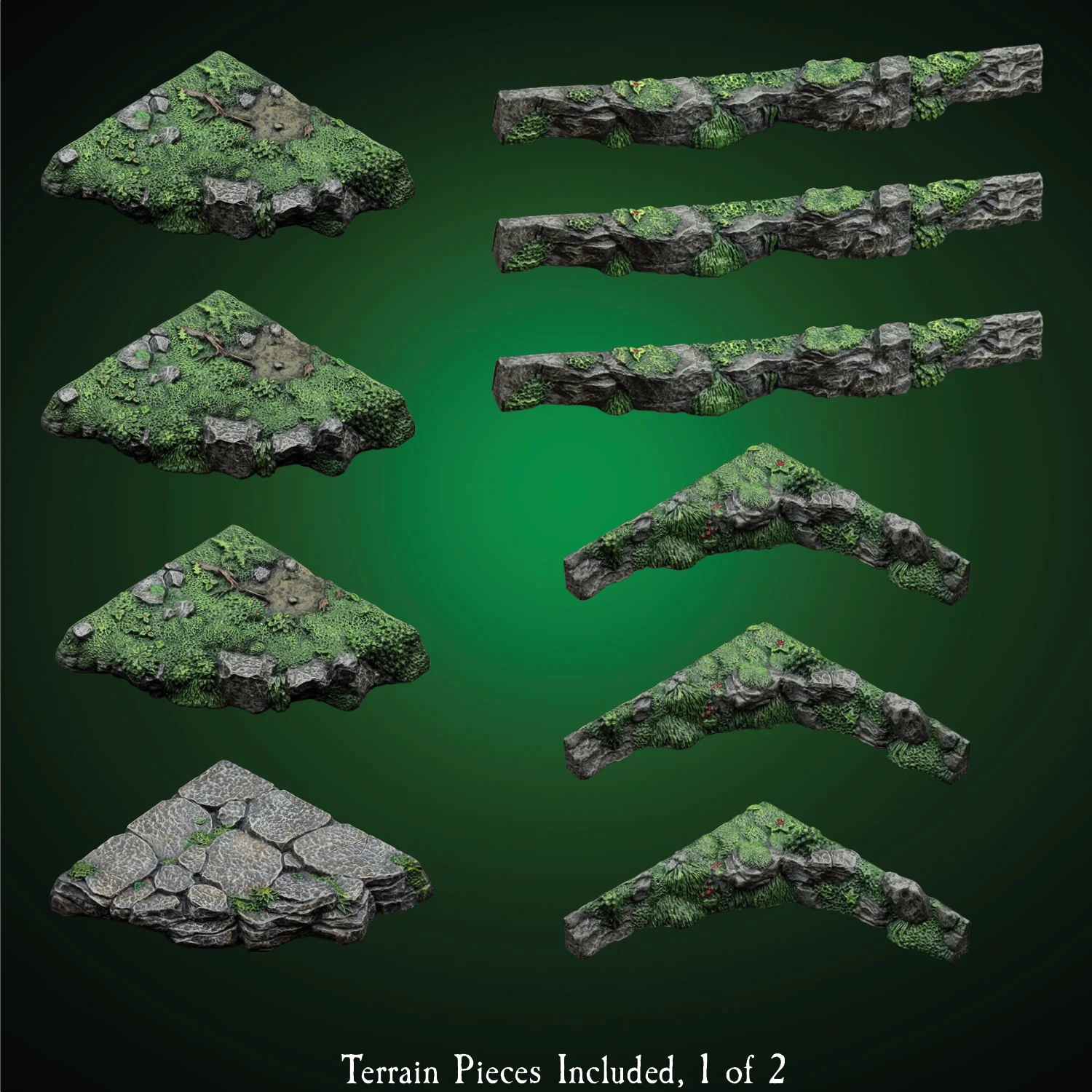 Trifecta Ledges - "Wyverstone Peak" Companion Pack (Painted)