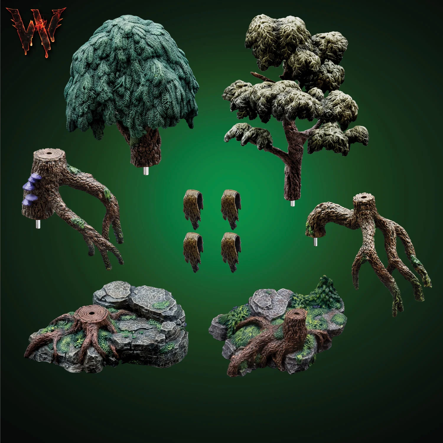 Swamp Trees Pack (Painted)