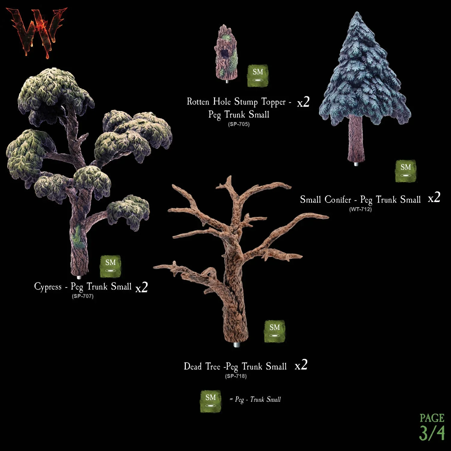 Wildlands Trees - Megapack (Unpainted) - Image 3