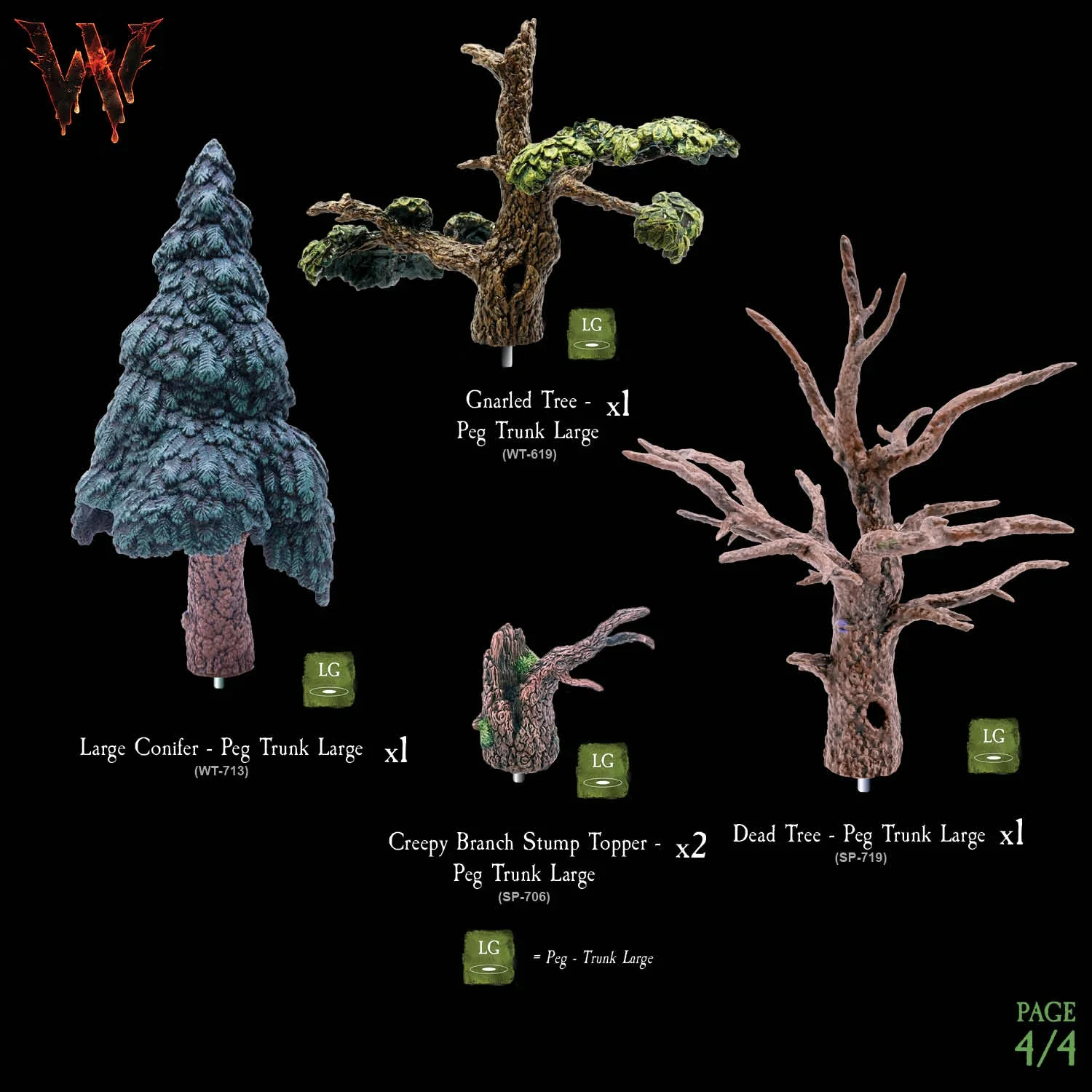 Wildlands Trees - Megapack (Unpainted) - Image 4