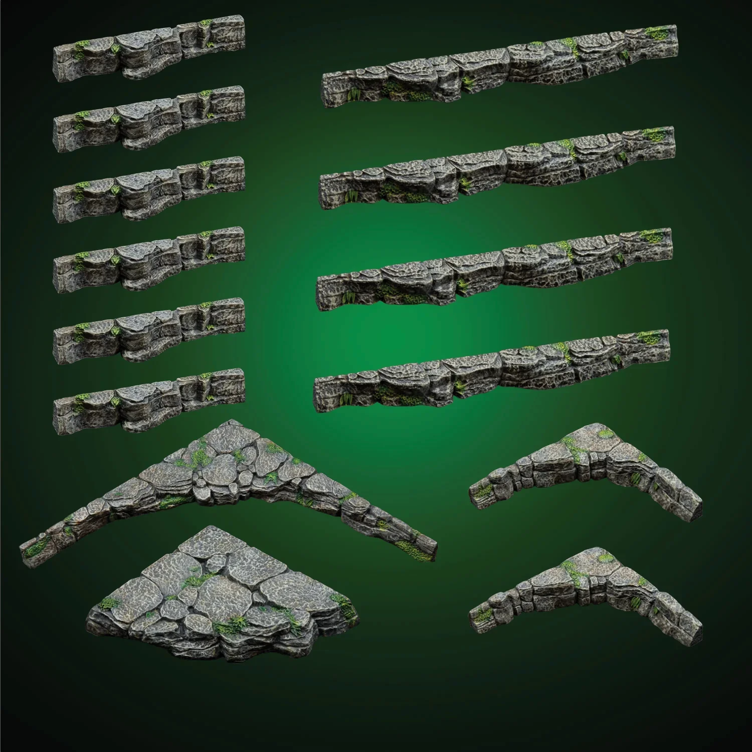 Mountain Trifecta Ledges - Escarpment Megapack Companion Pack (Unpainted)