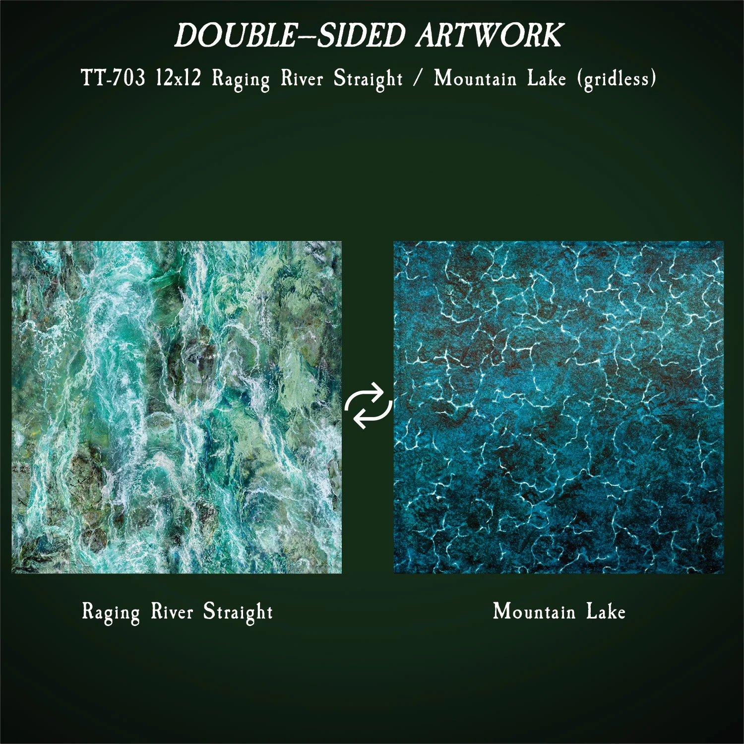 Terrain Trays 12"x12" & 6"x6" Raging River - Multi-pack - Image 4