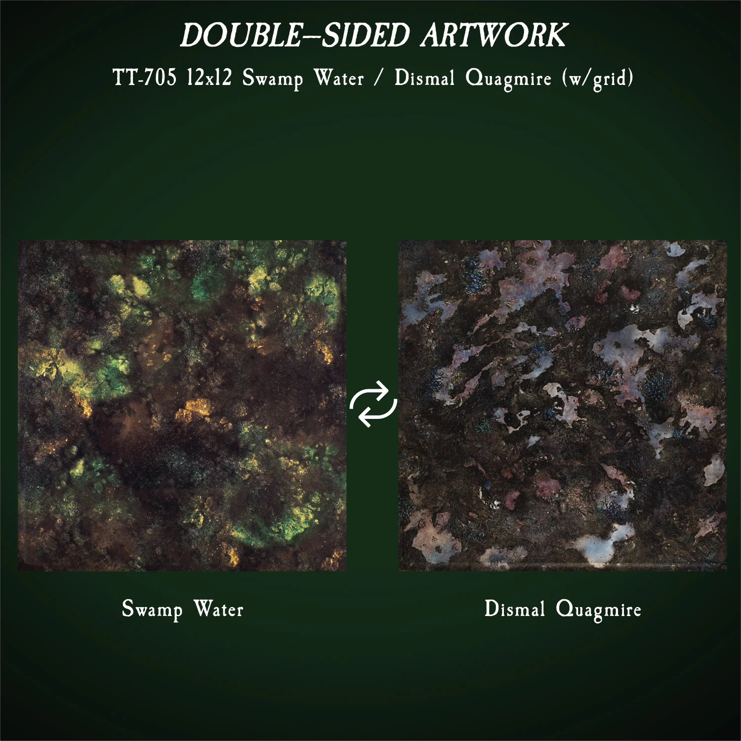 Swamp Water Terrain Trays: 12"x12" & 6"x6" (2 of each size) - Image 3