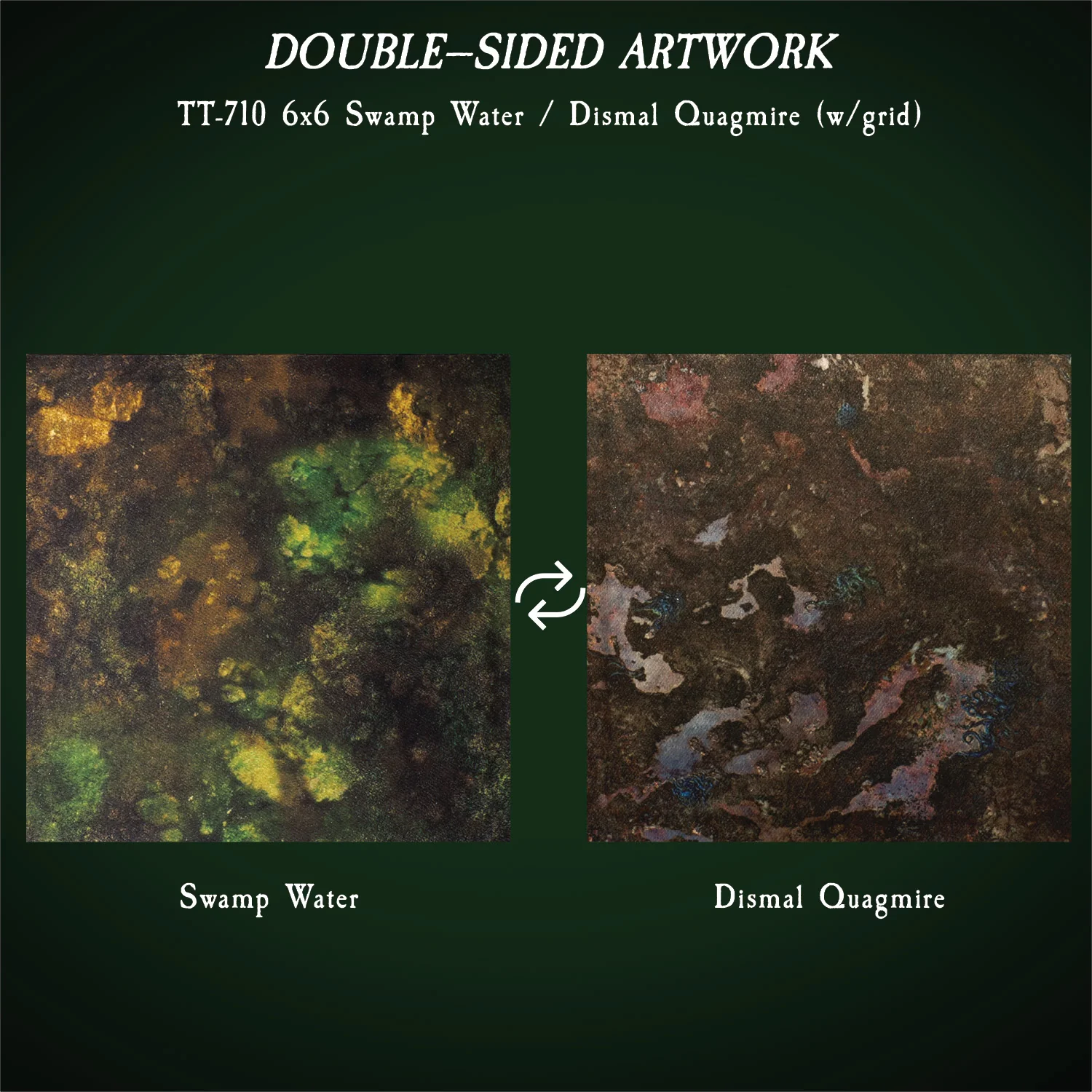 Swamp Water Terrain Trays: 12"x12" & 6"x6" (2 of each size) - Image 4