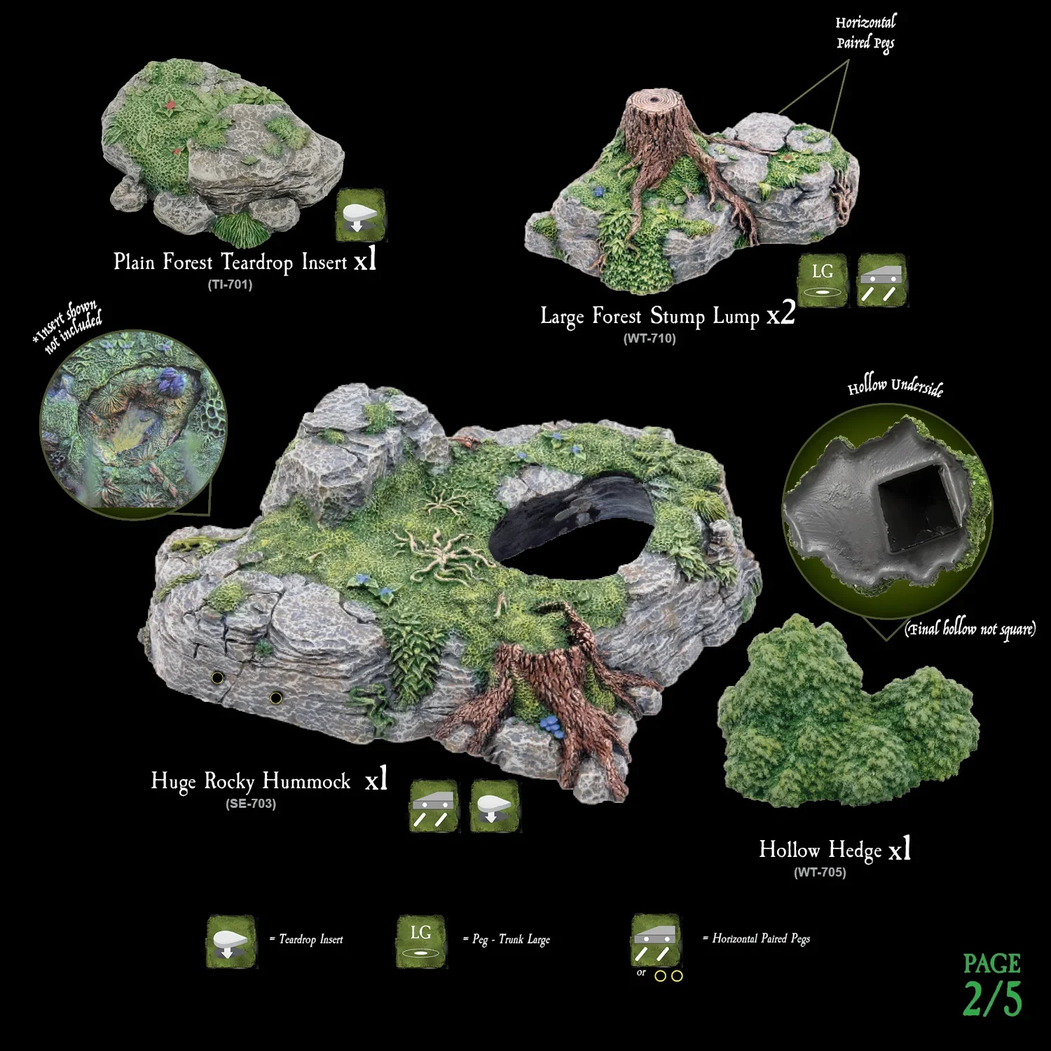 Forest Wargame Scatter (Unpainted) - Image 2