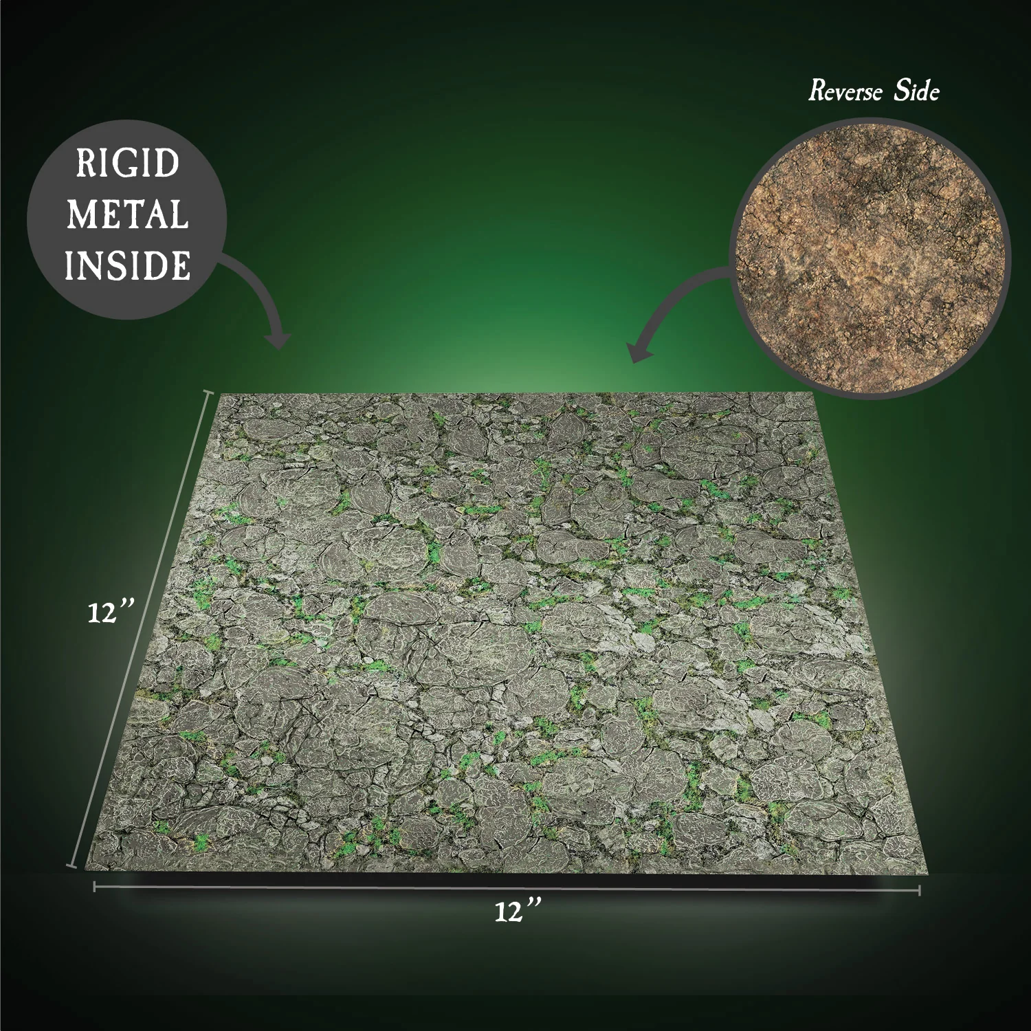 Terrain Tray Single 12" x 12": Mountain Ground/Packed Earth