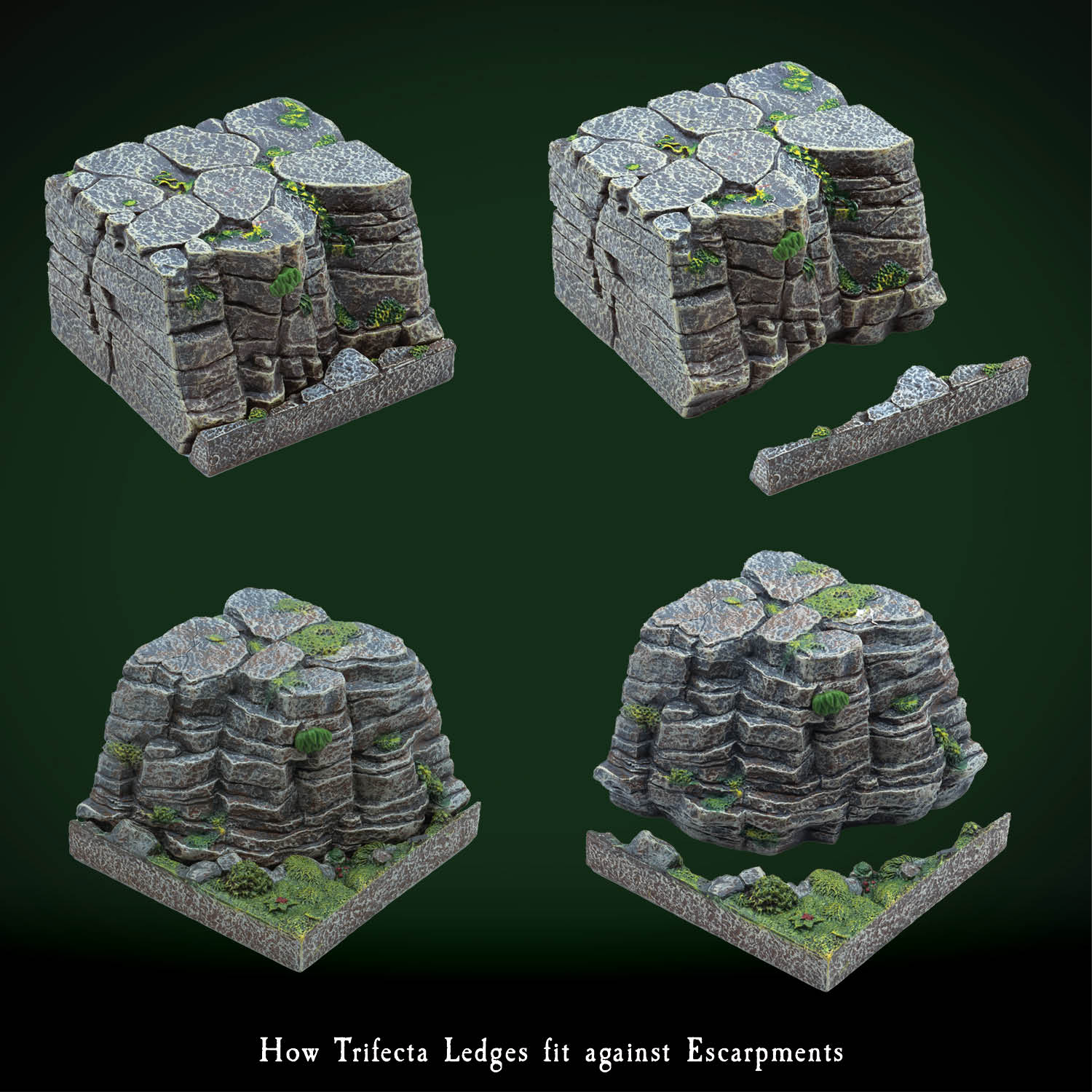 Trifecta Ledges - Basic Builder Escarpment Companion Pack (Unpainted) - Image 4