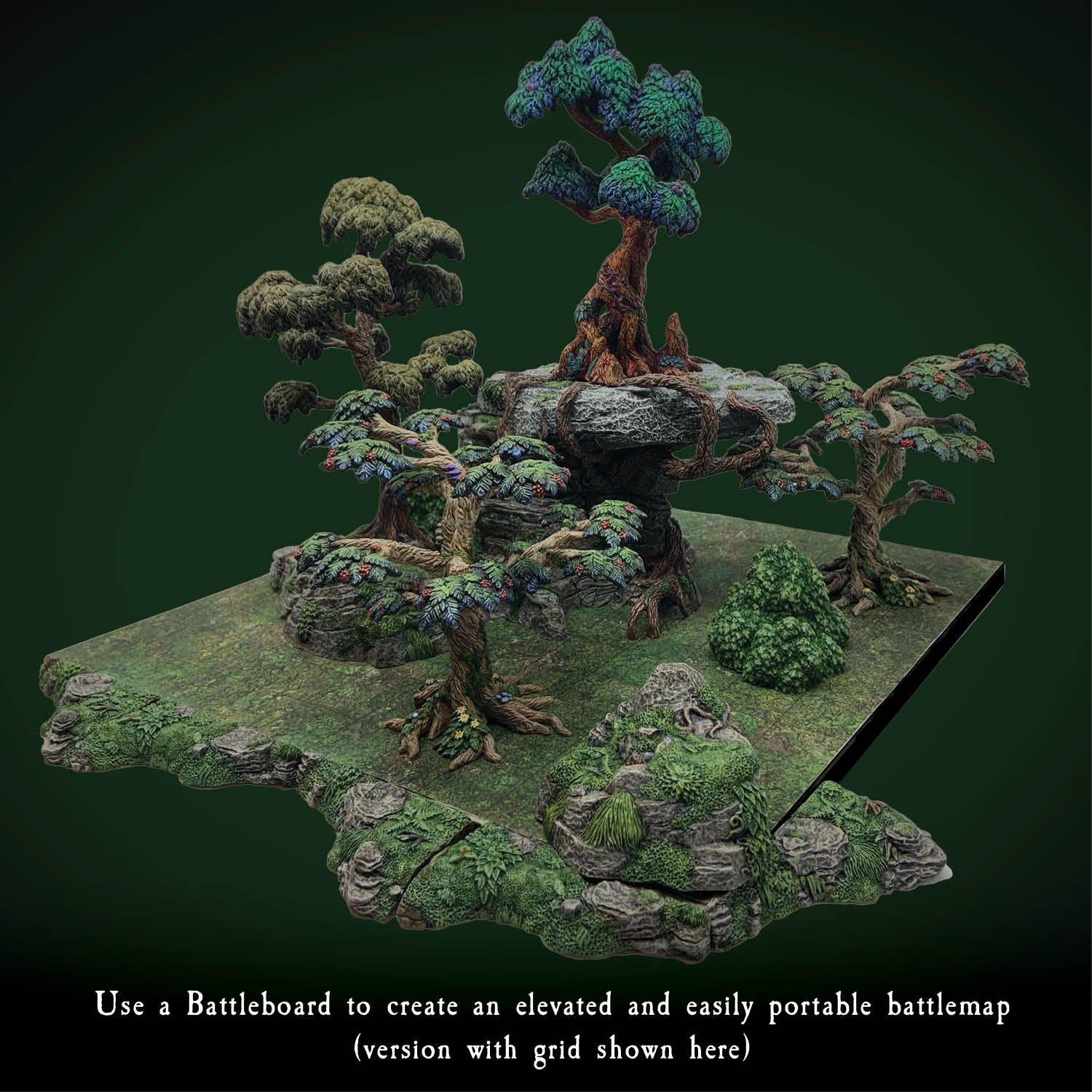Battleboard Single 12"x12": Forest Patchy Ground - Image 2