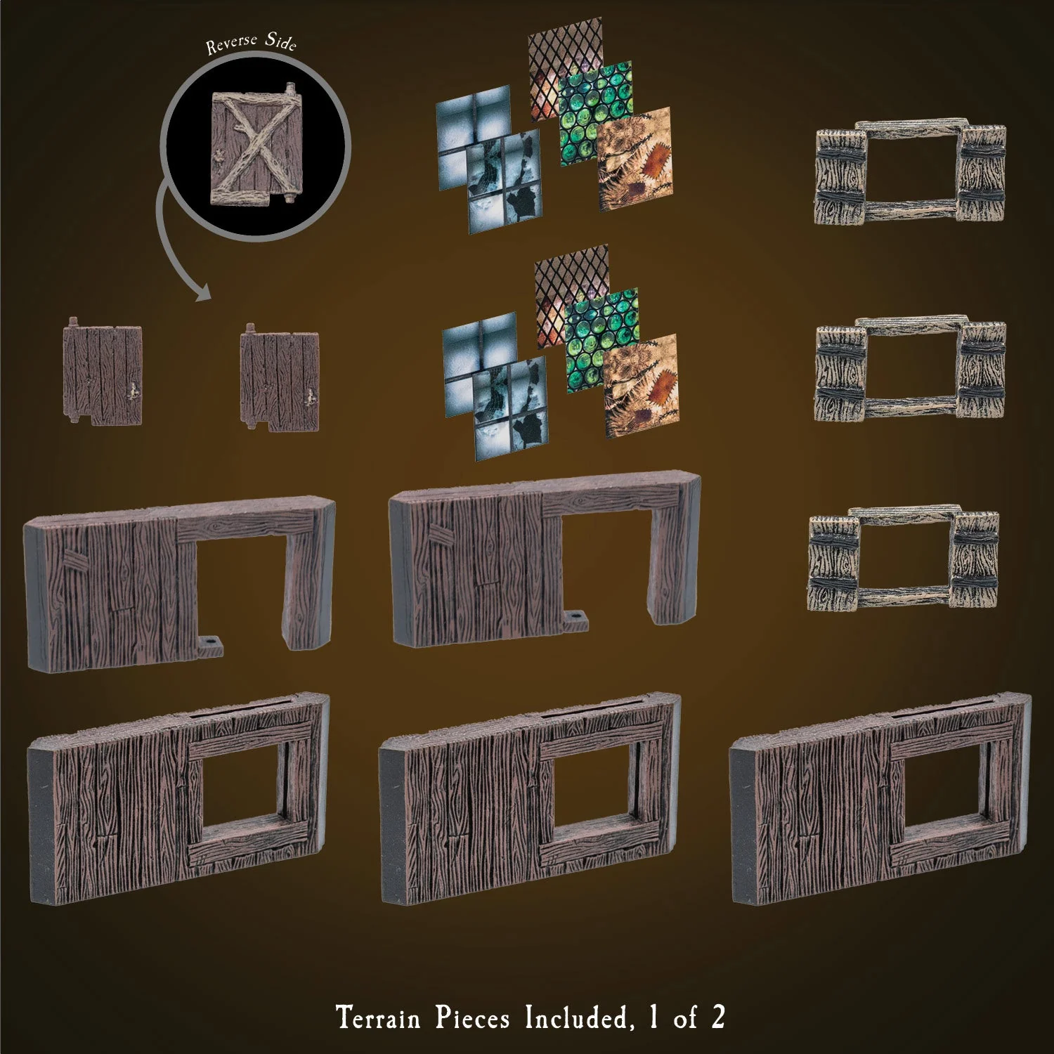 Rustic Wood Core - Standard Walls & Posts (Painted)