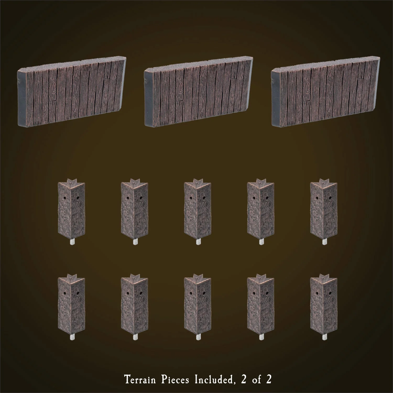 Rustic Wood Core - Standard Walls & Posts (Painted) - Image 2