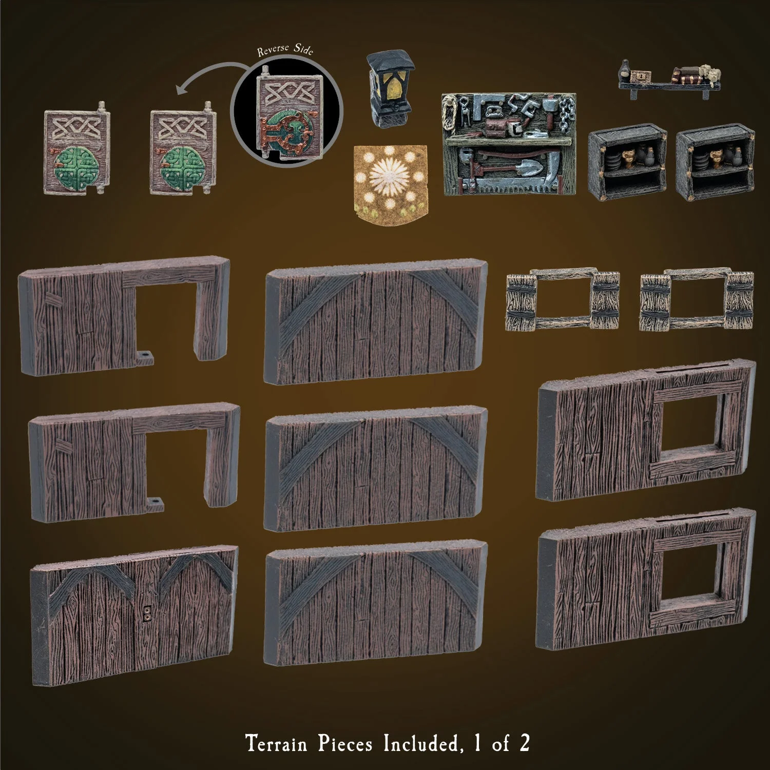 Rustic Wood Core - Tavern Walls & Posts (Unpainted)