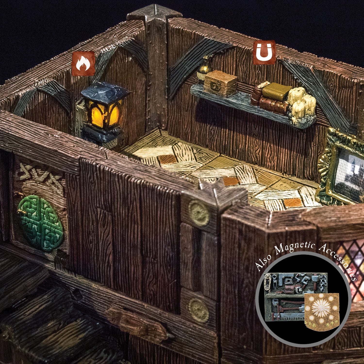 Rustic Wood Core - Tavern Walls & Posts (Unpainted) - Image 4