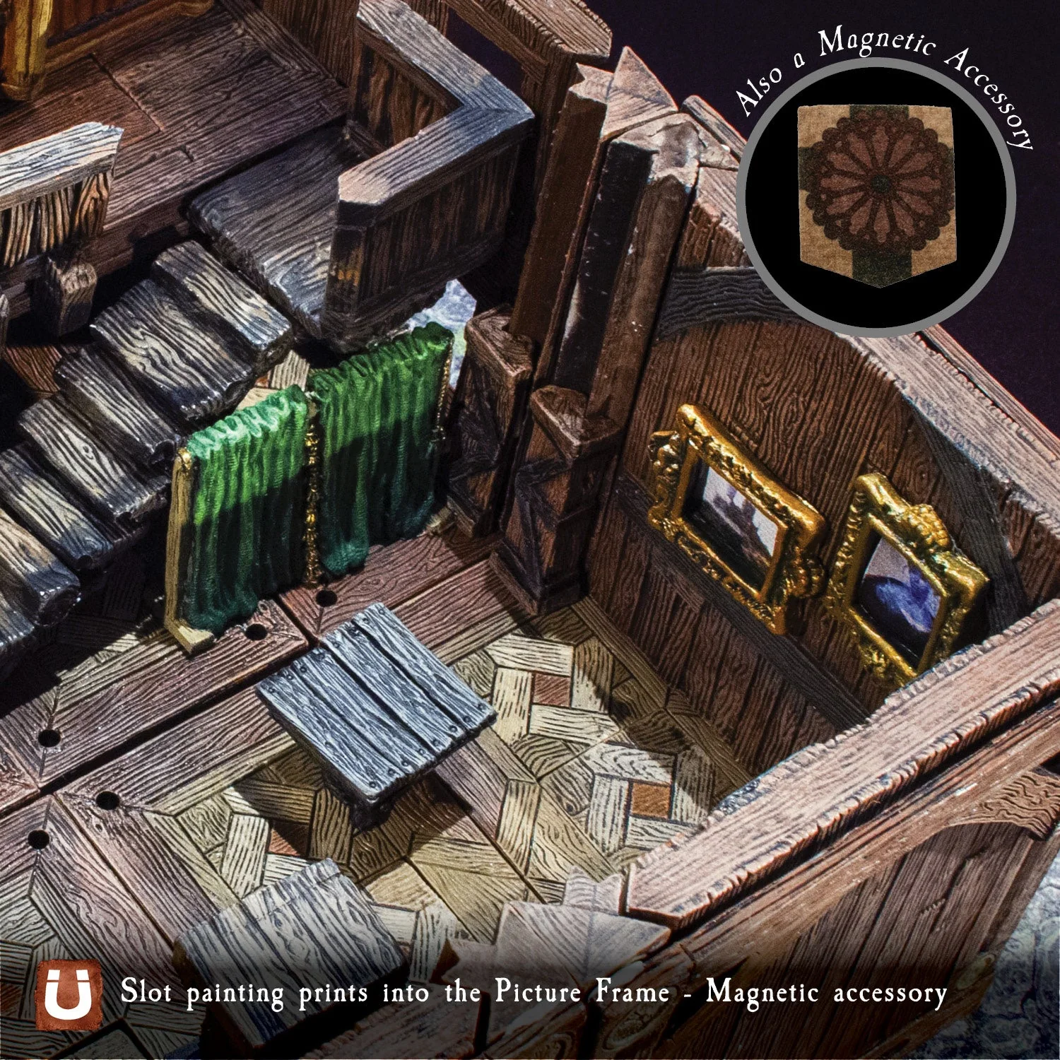 Rustic Wood Core - Manorhouse Walls & Posts (Painted) - Image 4