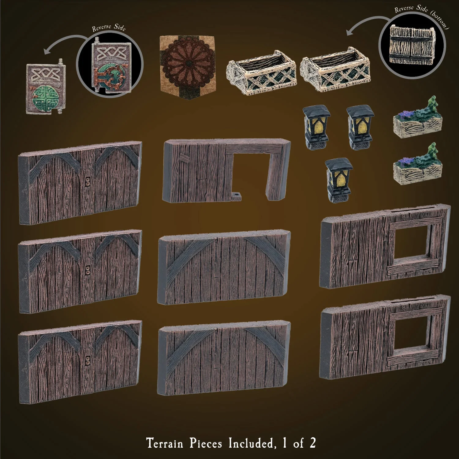 Rustic Wood Core - Manorhouse Walls & Posts (Unpainted)
