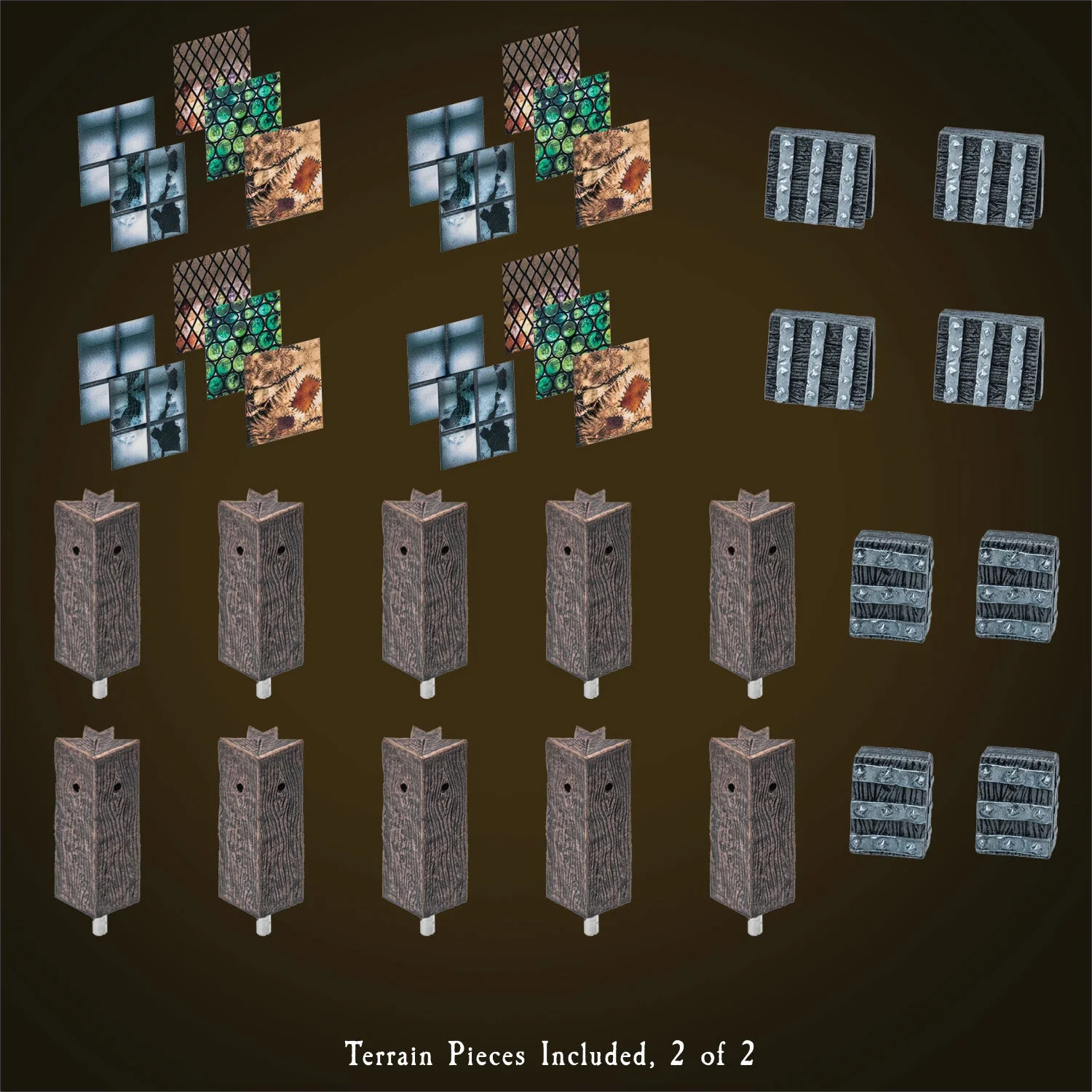 Rustic Wood Core - Fortified Walls & Posts (Painted) - Image 2