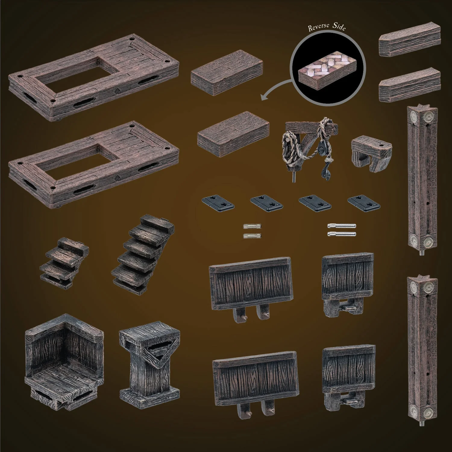 Rustic Wood - Mezzanine Pack (Painted)