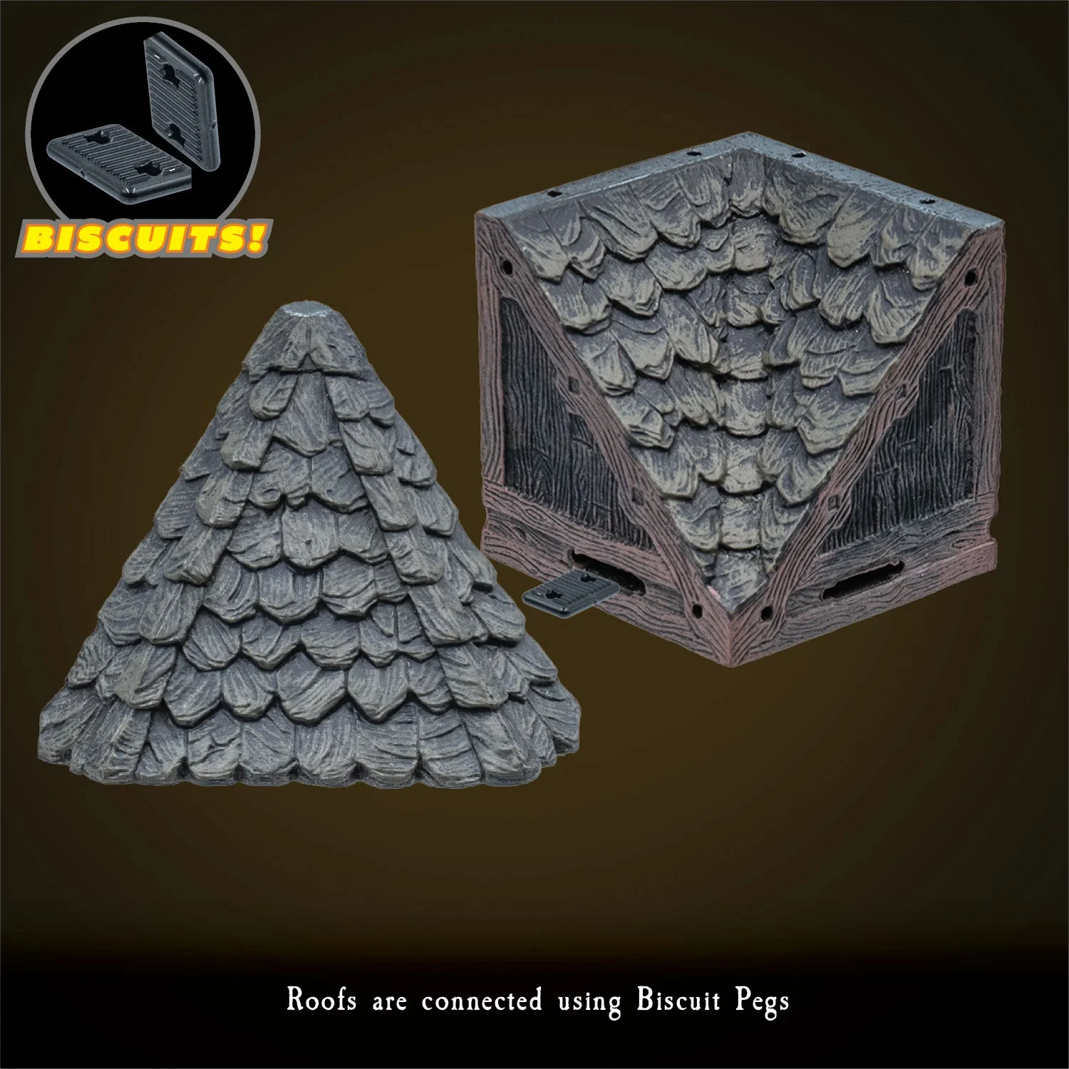 Modular Roof - Diagonal Roof - Dark (Unpainted) - Image 2