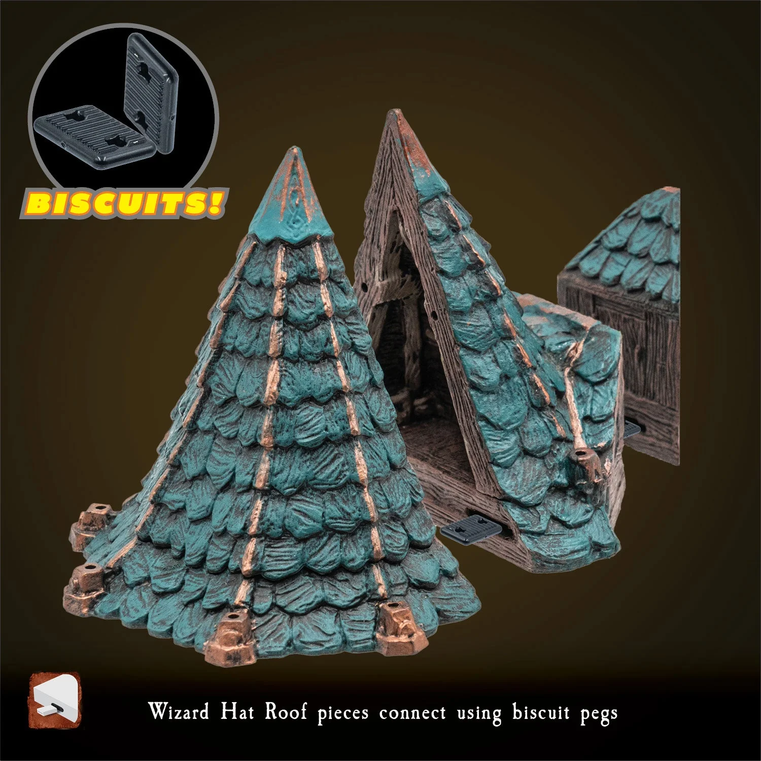 Wizard Hat Roof - Green (Painted) - Image 2