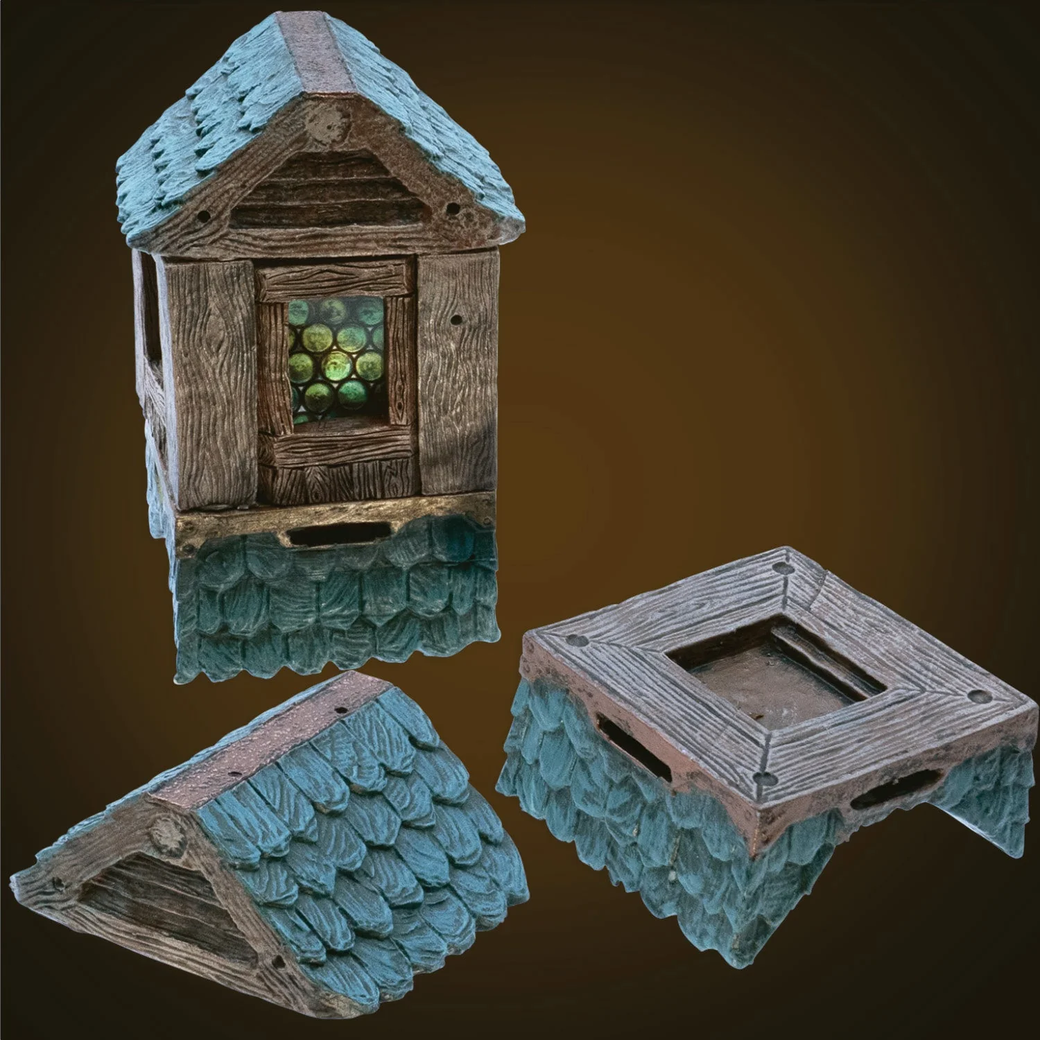 Modular Roof - Rustic Steeple - Green (Painted)