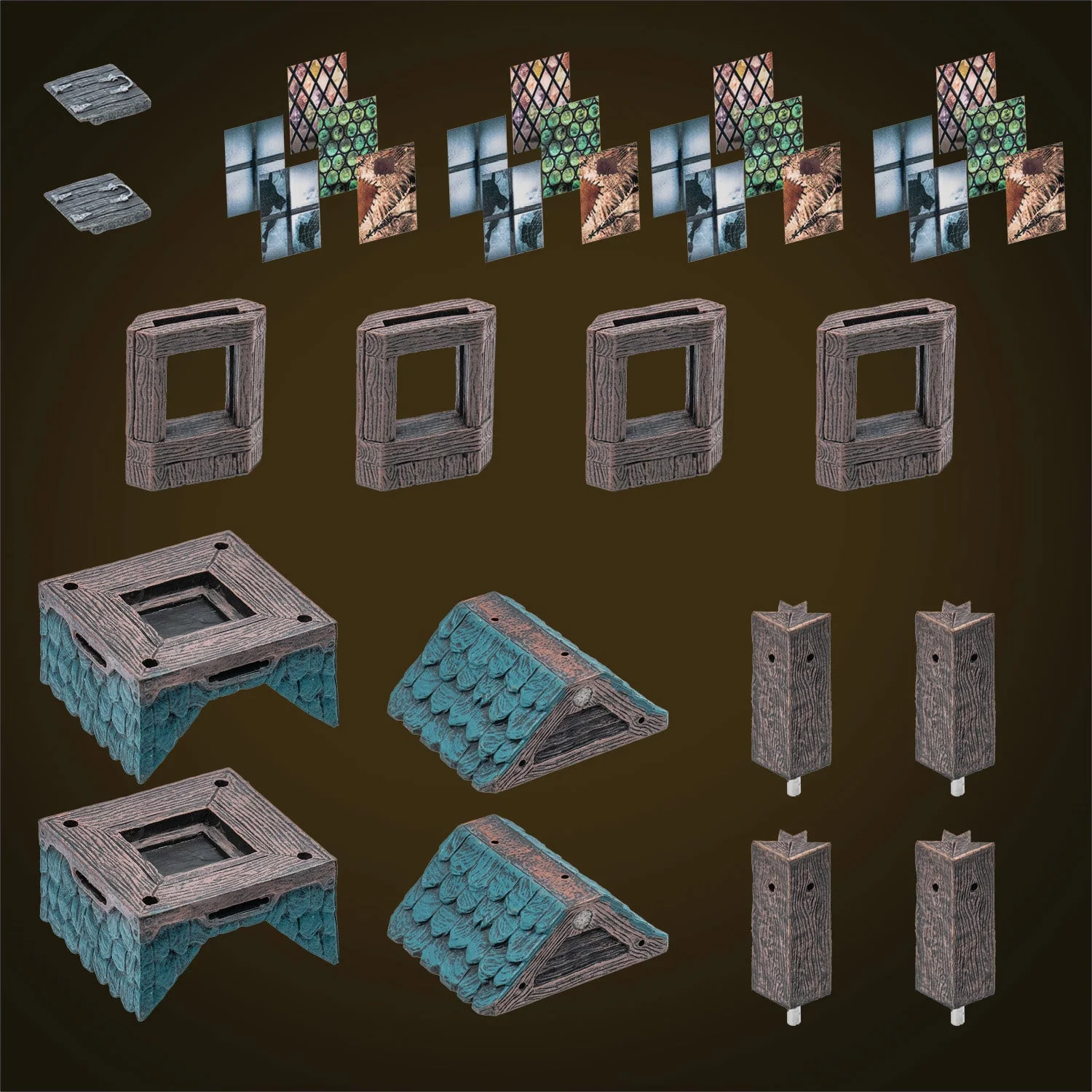 Modular Roof - Rustic Steeple - Green (Painted) - Image 2