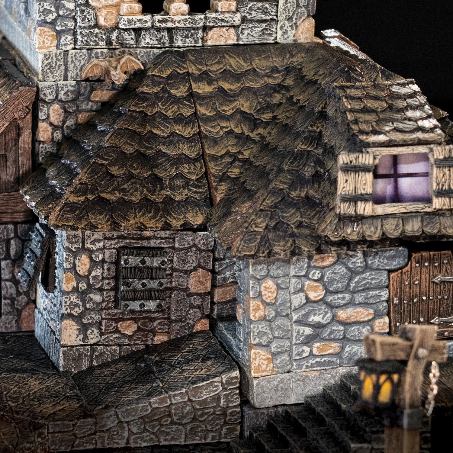 Modular Roof - Right Angle Junction - Dark (Unpainted) - Image 3