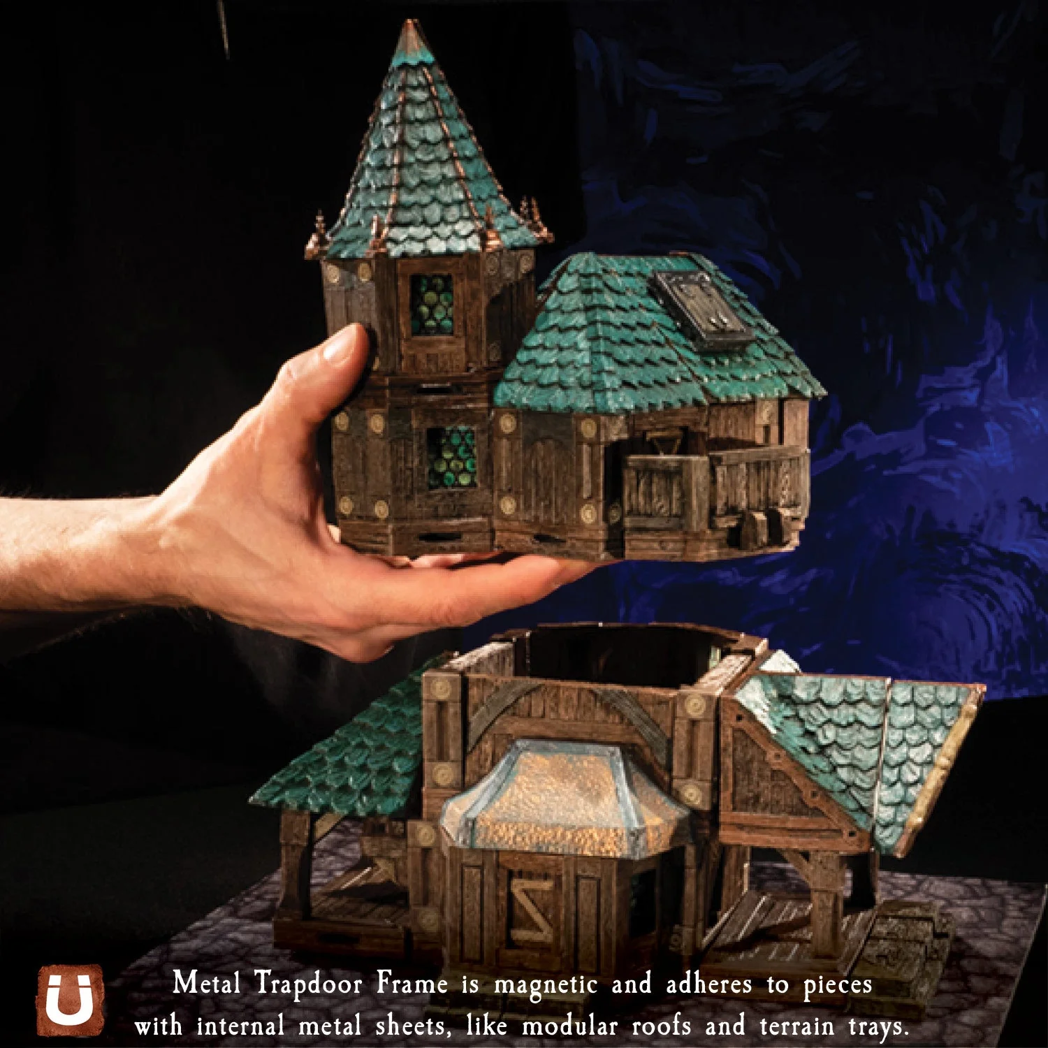 Modular Roof - Right Angle Junction - Green (Unpainted) - Image 3