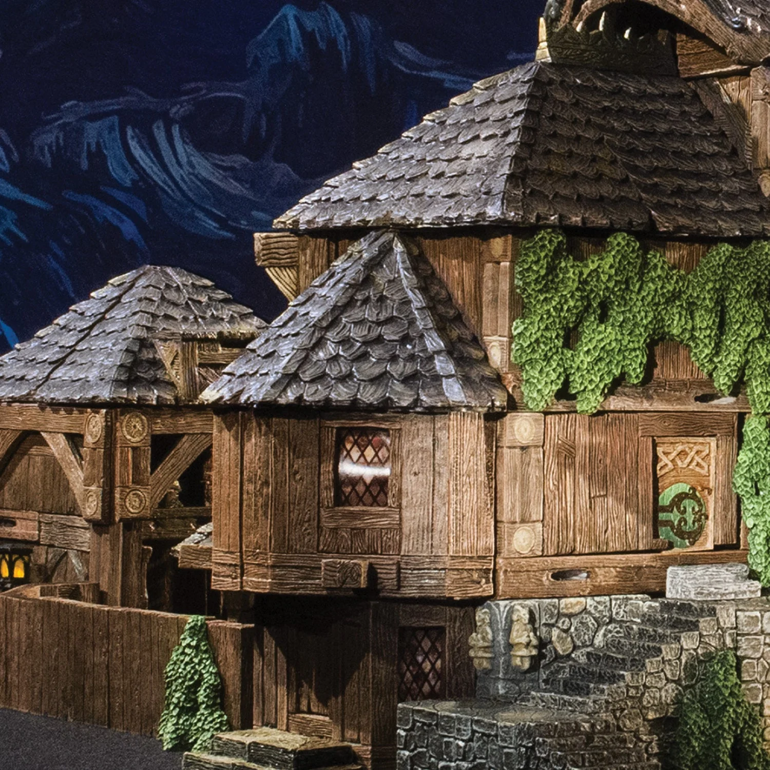 Rustic Wood - The Poet's Nook w/ Dark Roof (Painted) - Image 3