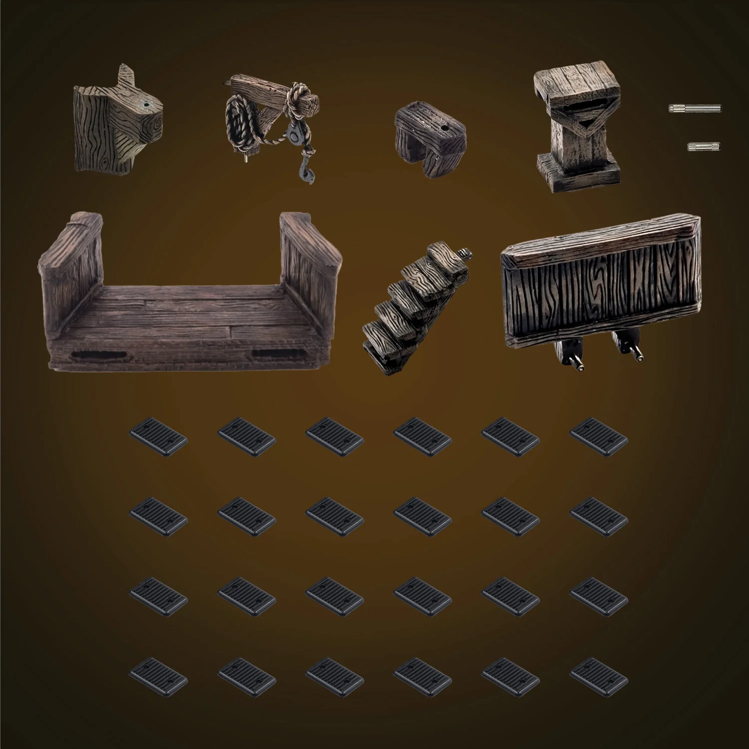 Small Treasure Chest - Wood Character (Painted)